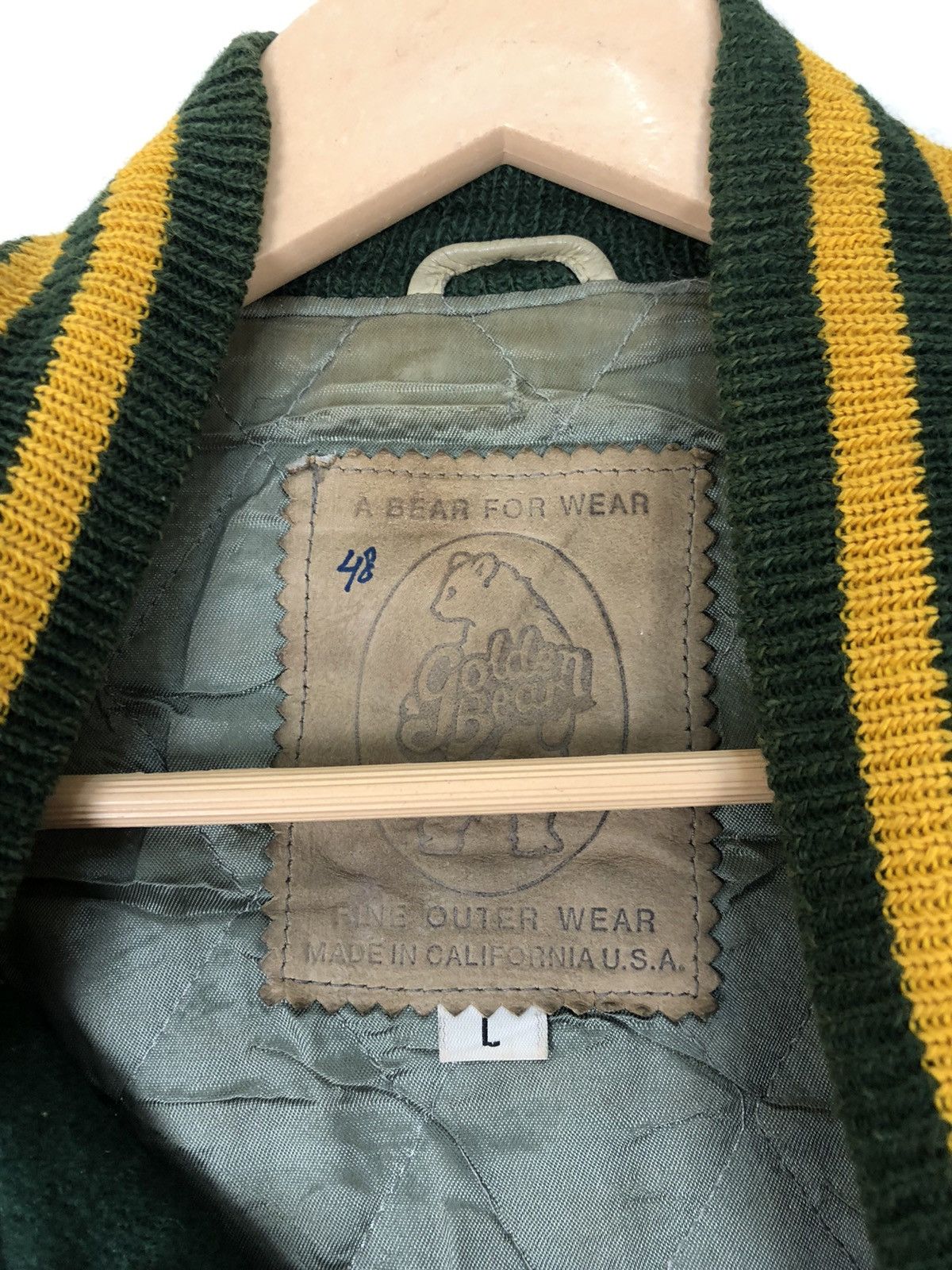 Golden Bear Vintage Golden Bear Wool Leather Varsity Jacket Size US L / EU 52-54 / 3 - 12 Thumbnail