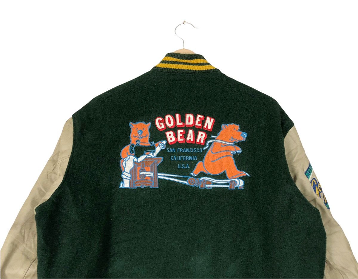 Golden Bear Vintage Golden Bear Wool Leather Varsity Jacket Size US L / EU 52-54 / 3 - 3 Thumbnail