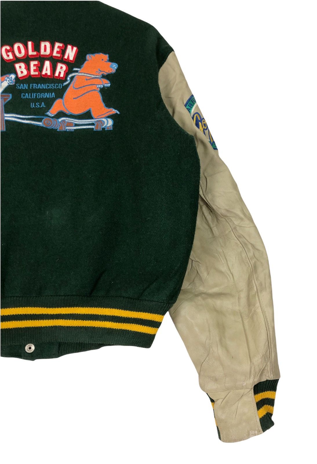 Golden Bear Vintage Golden Bear Wool Leather Varsity Jacket Size US L / EU 52-54 / 3 - 5 Thumbnail
