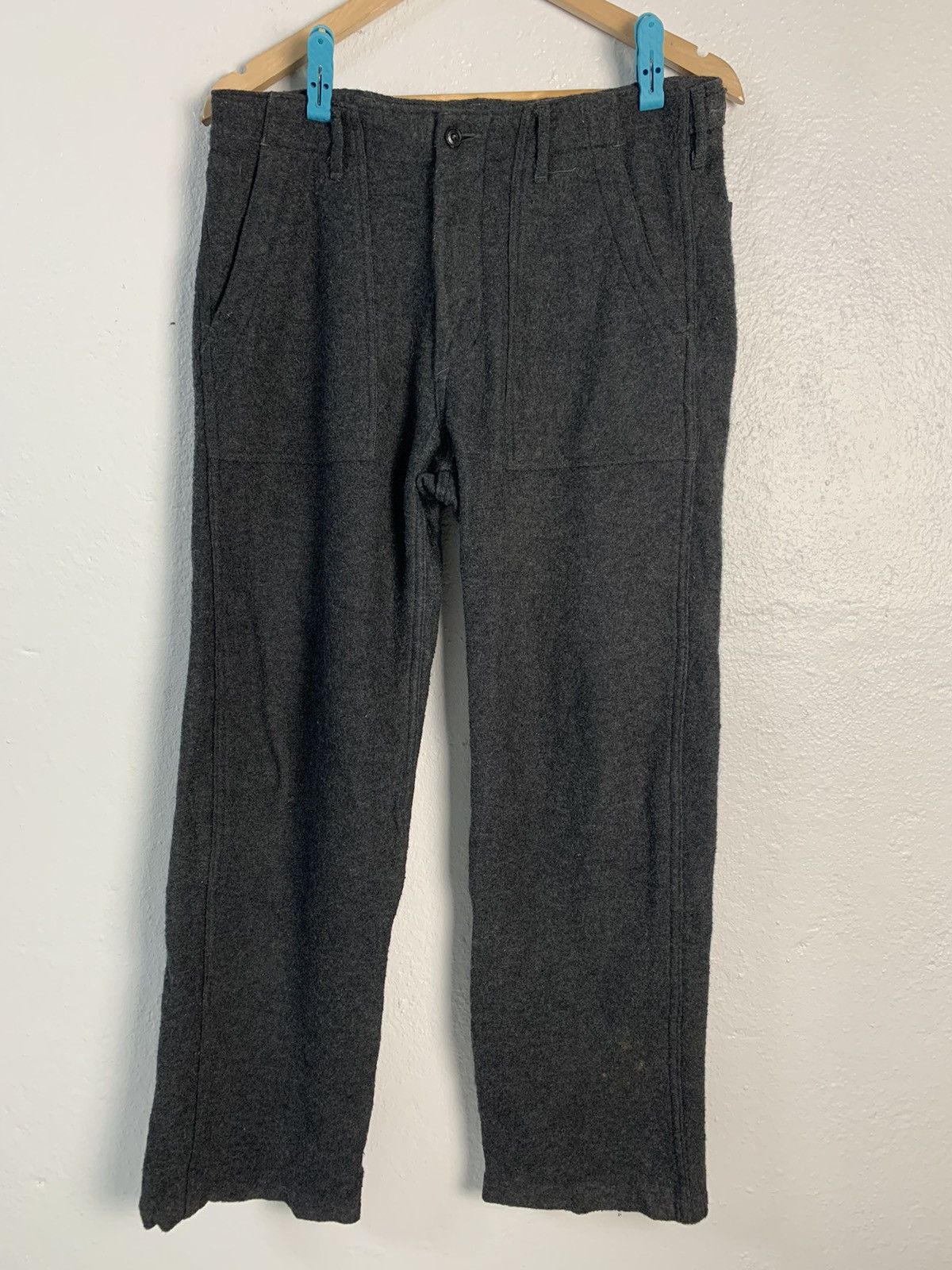 image of Danton Wool Pants in Grey, Men's (Size 32)