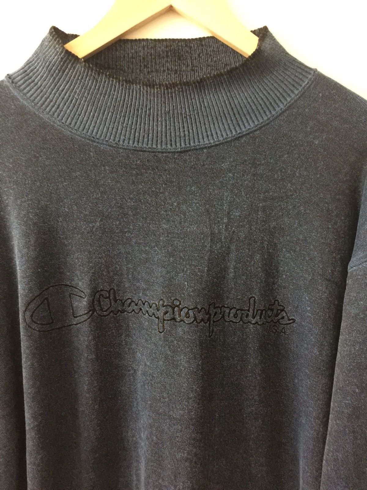 Champion × Vintage Vintage 80’s Champion Spell Out Big Logo Sweatshirts Size US L / EU 52-54 / 3 - 2 Thumbnail