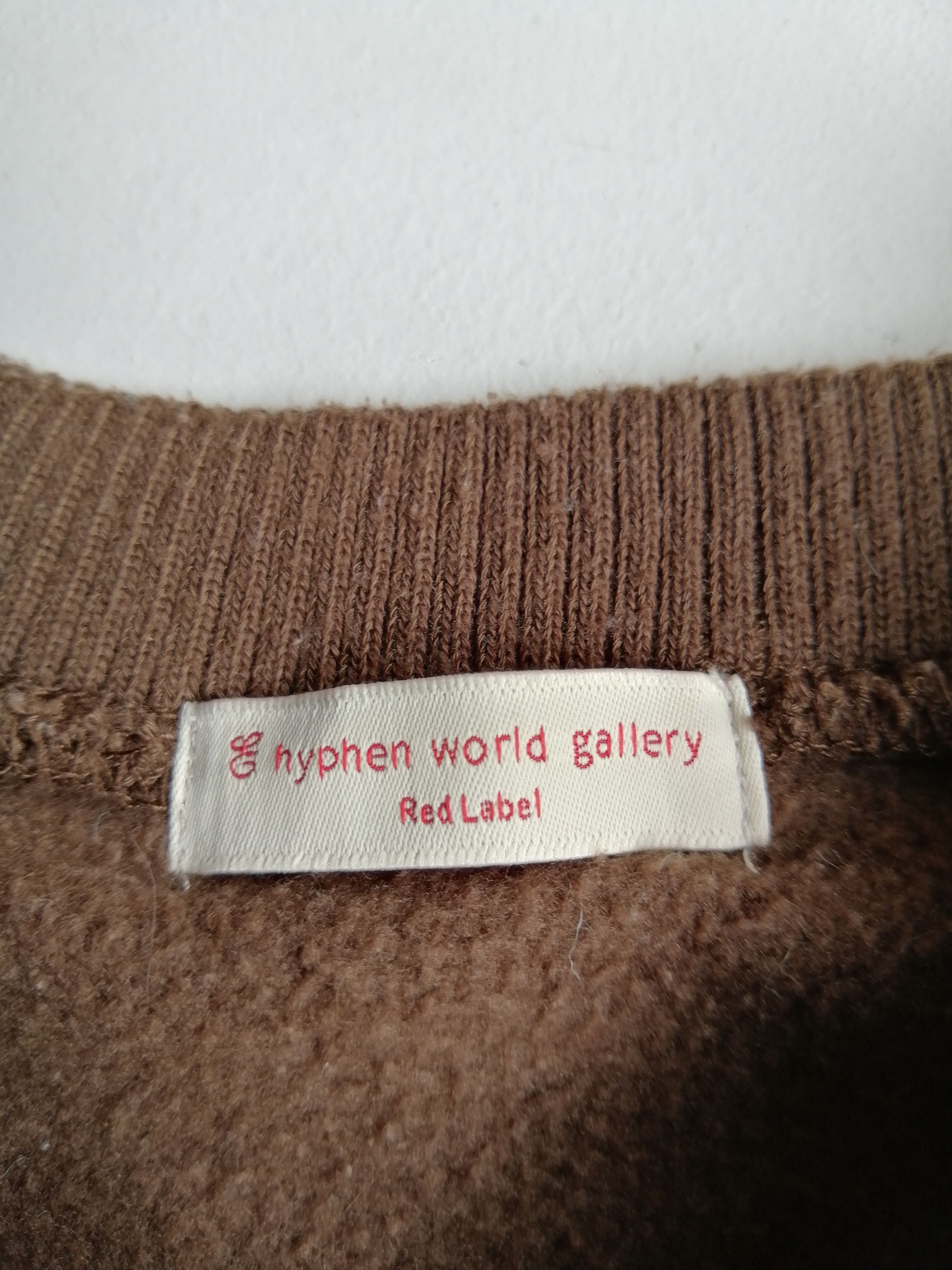 Designer Vintage Hyphen World Gallery Red Label Forcible Sweatshirt Size US L / EU 52-54 / 3 - 5 Thumbnail