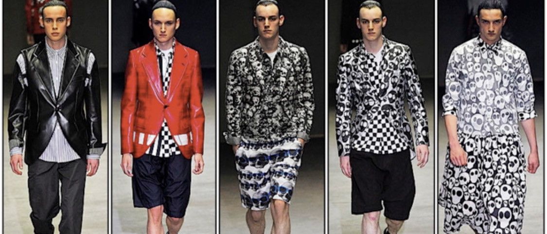 Comme des Garcons Homme Plus Unique🪞Epic look from the runway!Floral Skull shirt CDG🖤☠️ Size US M / EU 48-50 / 2 - 9 Thumbnail