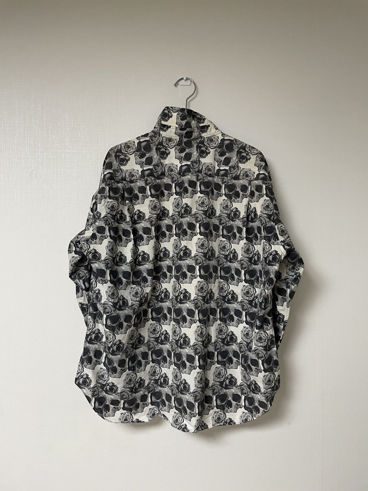 Comme des Garcons Homme Plus Unique🪞Epic look from the runway!Floral Skull shirt CDG🖤☠️ Size US M / EU 48-50 / 2 - 3 Thumbnail