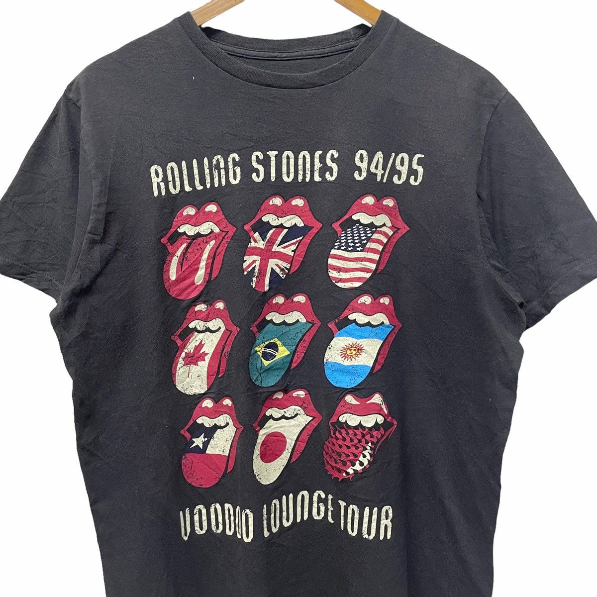 Band Tees × The Rolling Stones × Vintage 💥Vintage The Rolling Stones Voodoo Lounge Tour T-Shirt Size US L / EU 52-54 / 3 - 4 Thumbnail