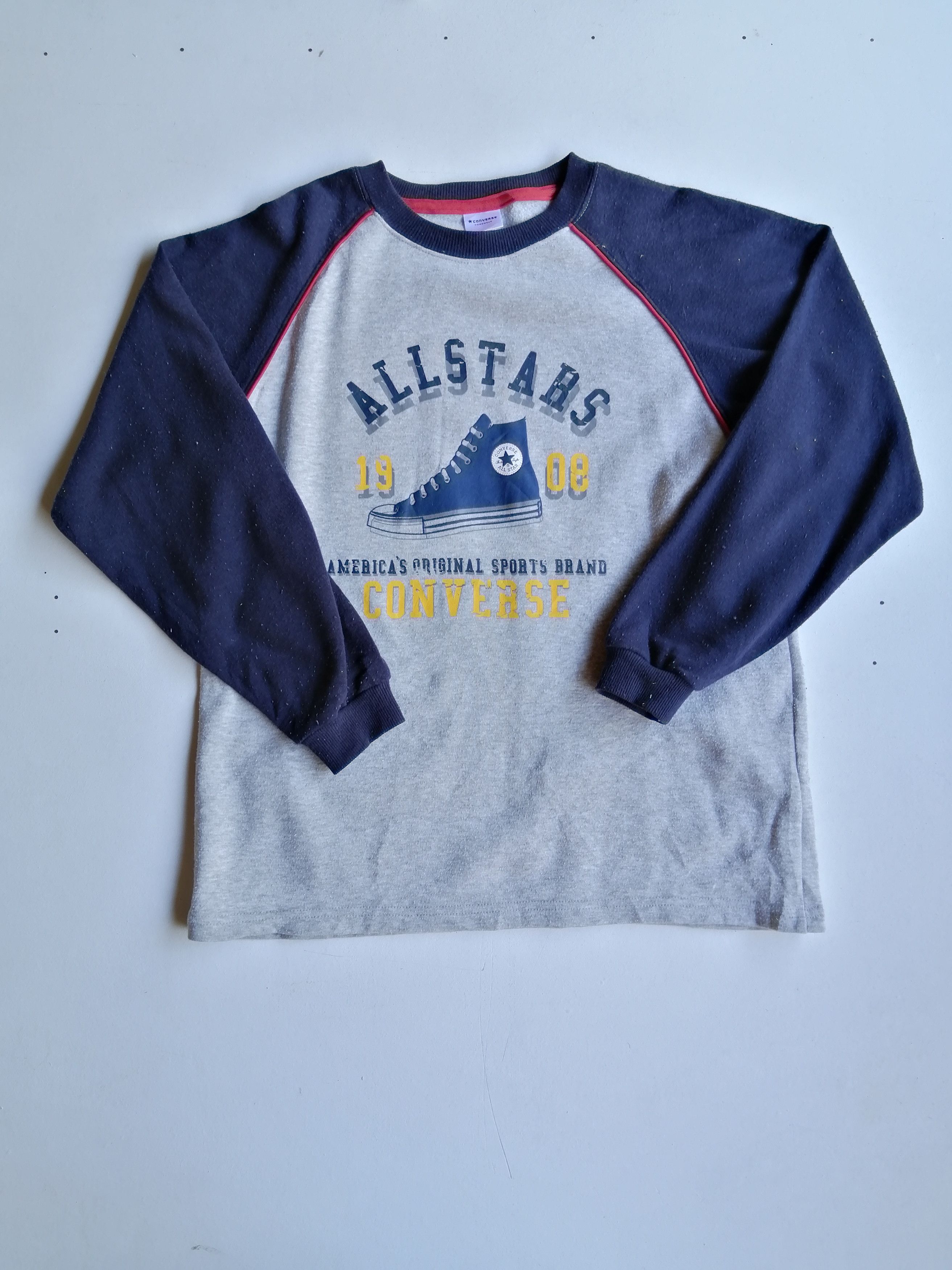 Designer × Vintage Vintage Converse All Star Long Sleeve T-Shirt Size US L / EU 52-54 / 3 - 1 Thumbnail