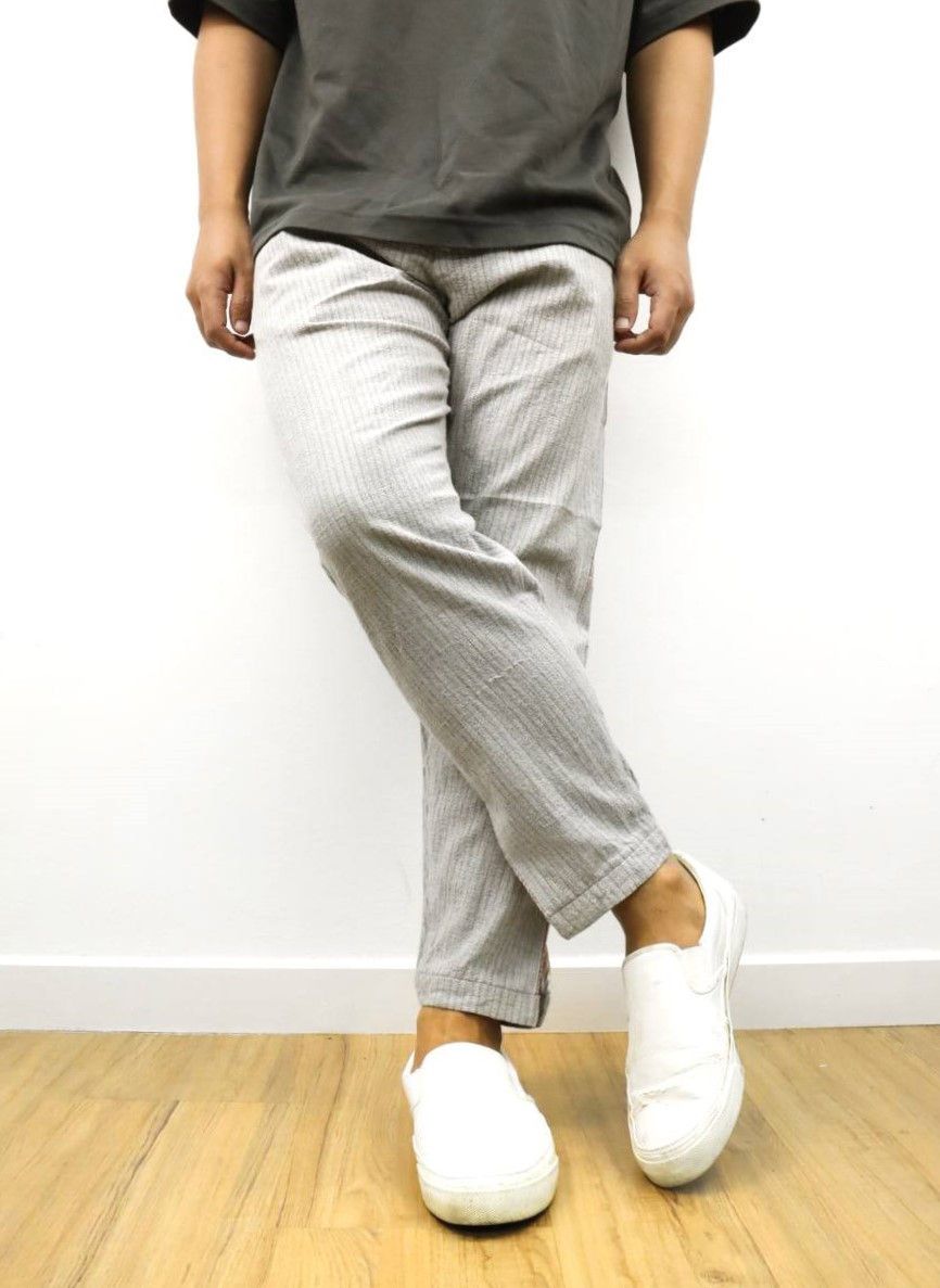 m's braque Cinch Stripe Cropped Ankle Pant