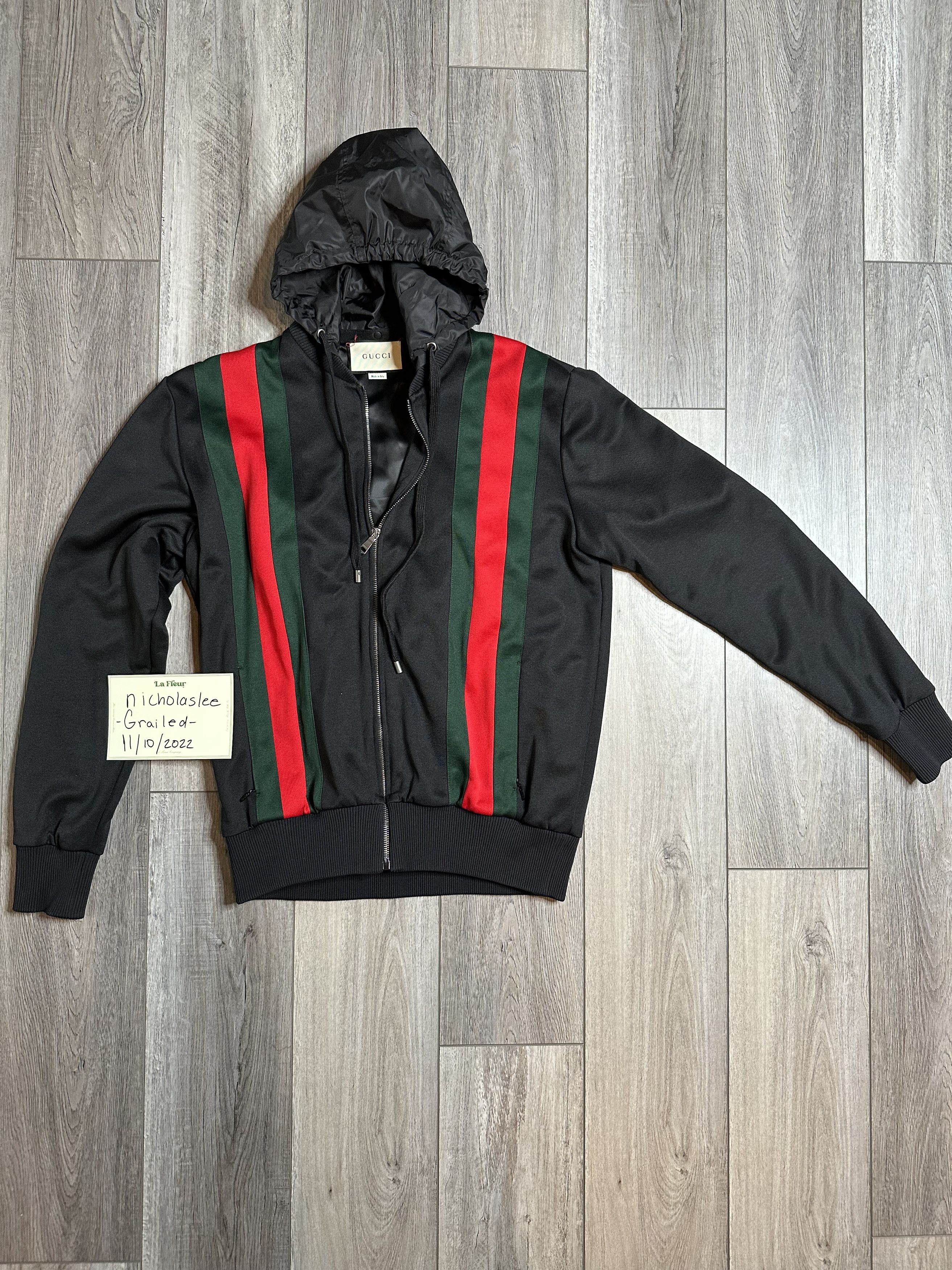 Gucci Gucci Web Stripes Jersey Bomber Track Jacket (Size Large) Size US L / EU 52-54 / 3 - 3 Thumbnail