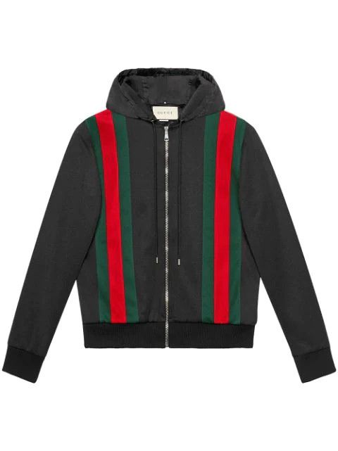 Gucci Gucci Web Stripes Jersey Bomber Track Jacket (Size Large) Size US L / EU 52-54 / 3 - 9 Thumbnail