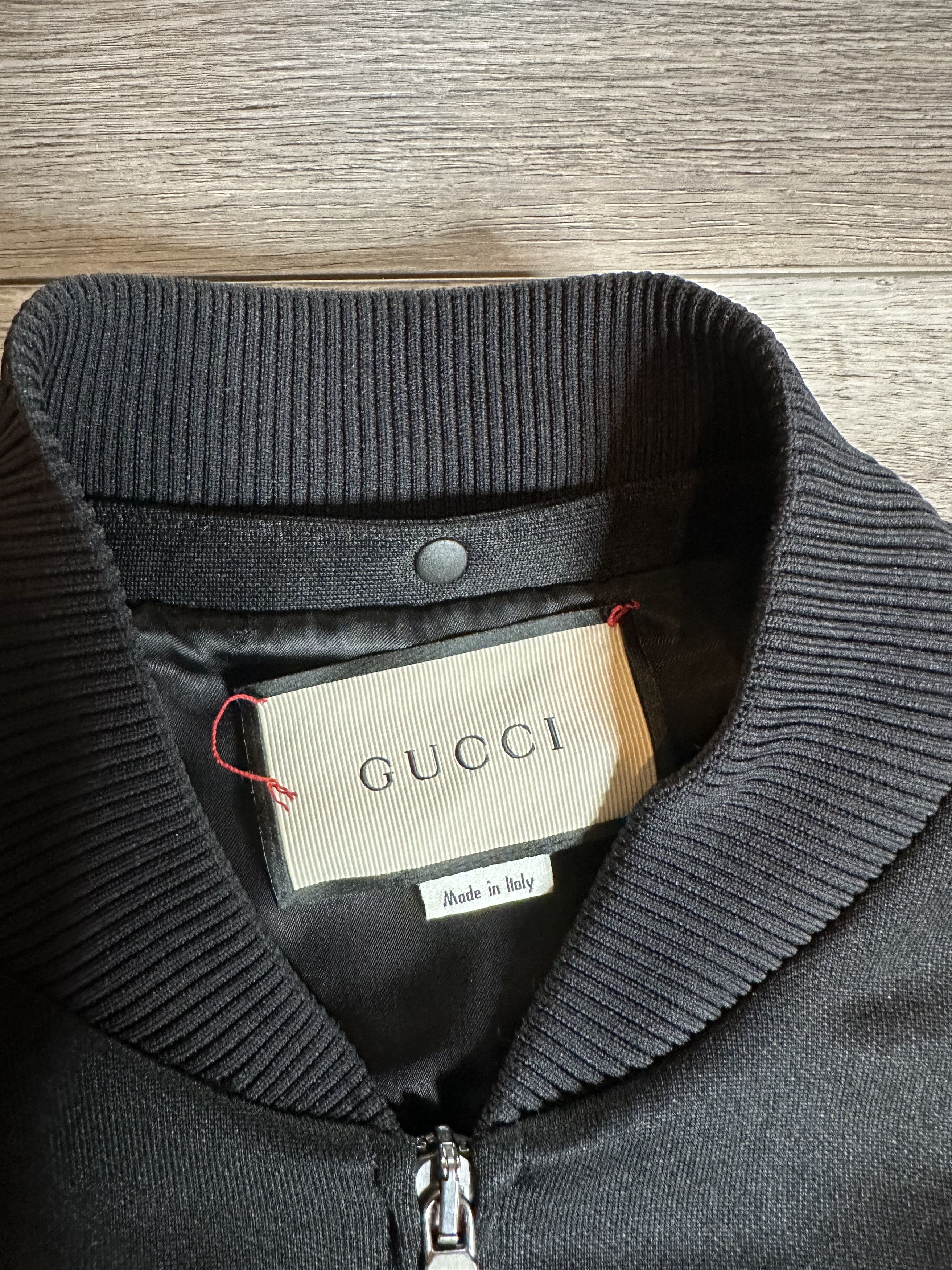 Gucci Gucci Web Stripes Jersey Bomber Track Jacket (Size Large) Size US L / EU 52-54 / 3 - 5 Thumbnail