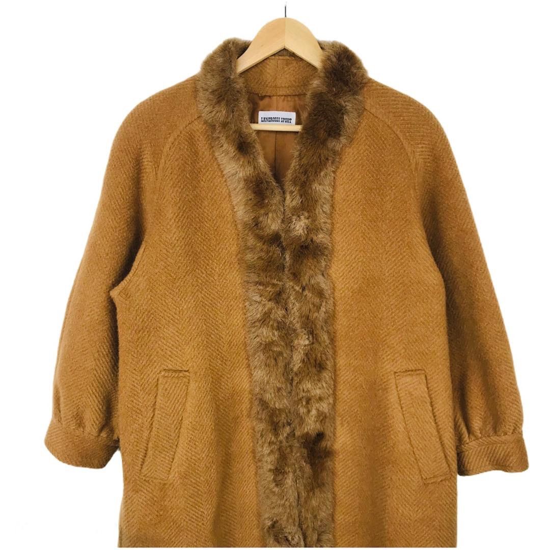 Other Vintage Lanerossi wool jacket fur trim Size L / US 10 / IT 46 - 3 Thumbnail