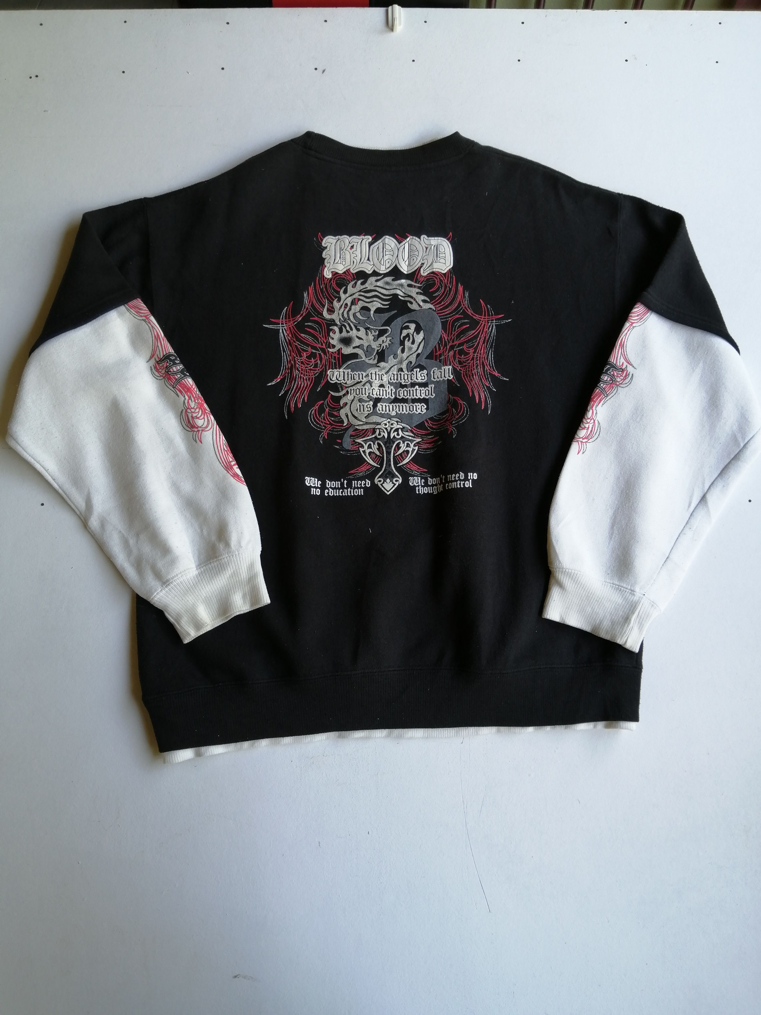 Designer Vintage Beaumere BLood Big Logo Sweatshirt Size US M / EU 48-50 / 2 - 7 Thumbnail