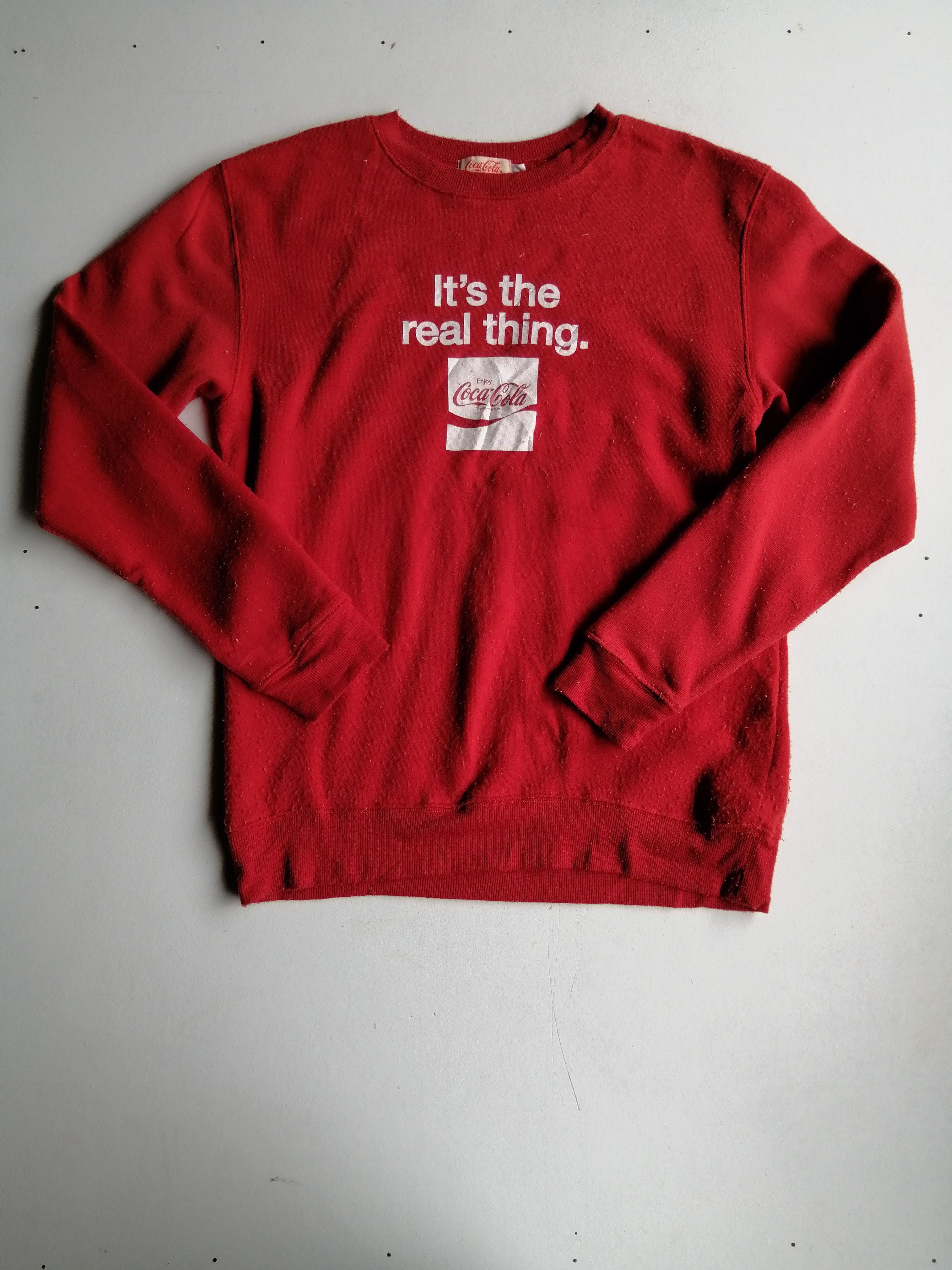 Coca Cola Vintage Coca-Cola Big Logo Sweatshirt Size US L / EU 52-54 / 3 - 1 Thumbnail