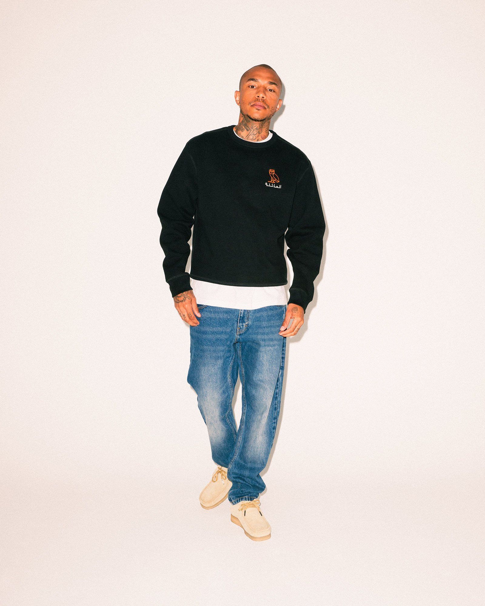 Drake OVO ARABIC FAMILY OWL CREWNECK Size US XL / EU 56 / 4 - 4 Thumbnail