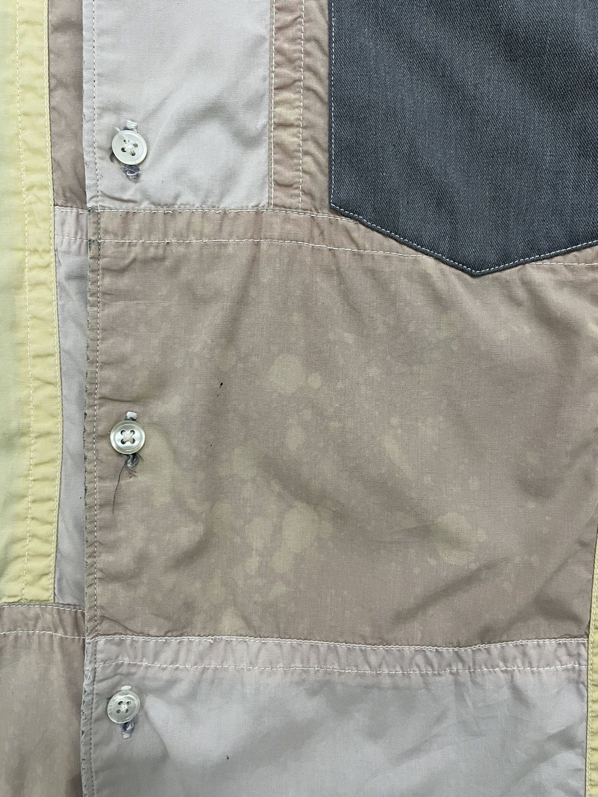 Comme des Garcons × Comme des Garcons SHIRT × Junya Watanabe Rare And Beautiful Comme des Garcons Shirt Patchwork Shirt Size US L / EU 52-54 / 3 - 5 Thumbnail