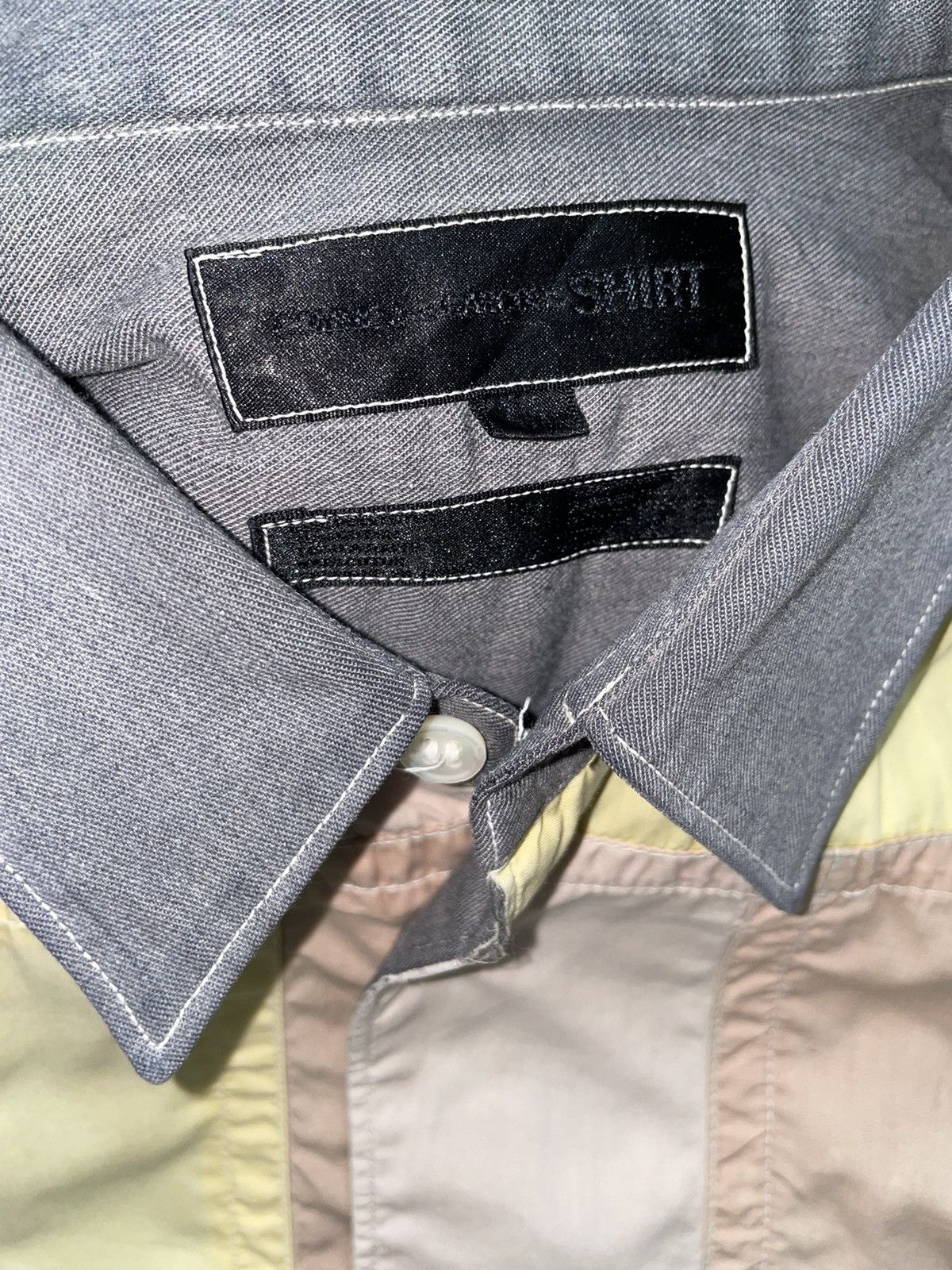 Comme des Garcons × Comme des Garcons SHIRT × Junya Watanabe Rare And Beautiful Comme des Garcons Shirt Patchwork Shirt Size US L / EU 52-54 / 3 - 8 Thumbnail