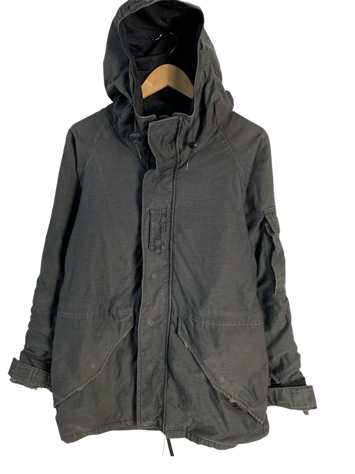 Alpha Industries Vintage Alpha Industries Hooded Parka Jacket Size US S / EU 44-46 / 1 - 1 Thumbnail