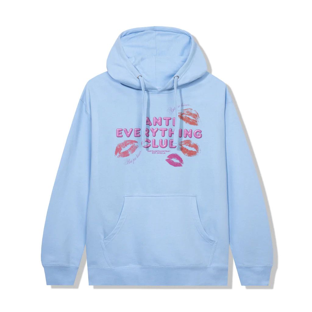 Anti Social Social Club DS Pink ASSC Anti Everything Club <3 Blue Hoodie FTP FOG CDG Size US XL / EU 56 / 4 - 4 Thumbnail