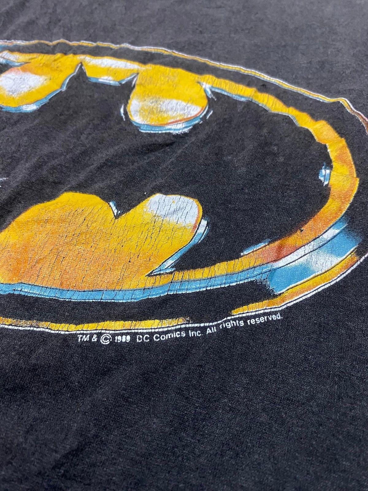DC Comics 1989 Batman Movie Merchandise Logo Tshirt Size US XL / EU 56 / 4 - 7 Thumbnail