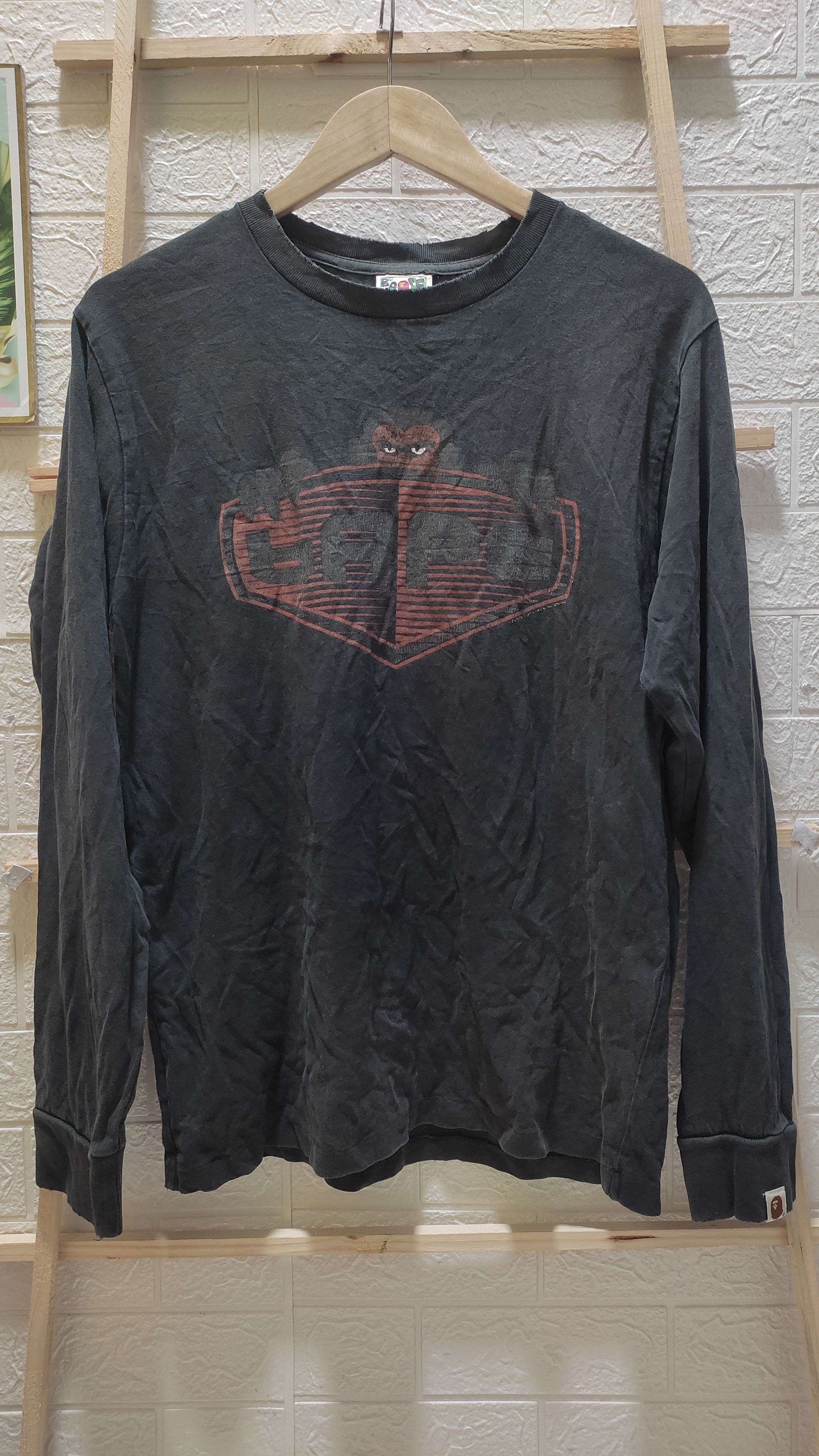 Bape Distressed bape longsleeve Size US M / EU 48-50 / 2 - 1 Thumbnail