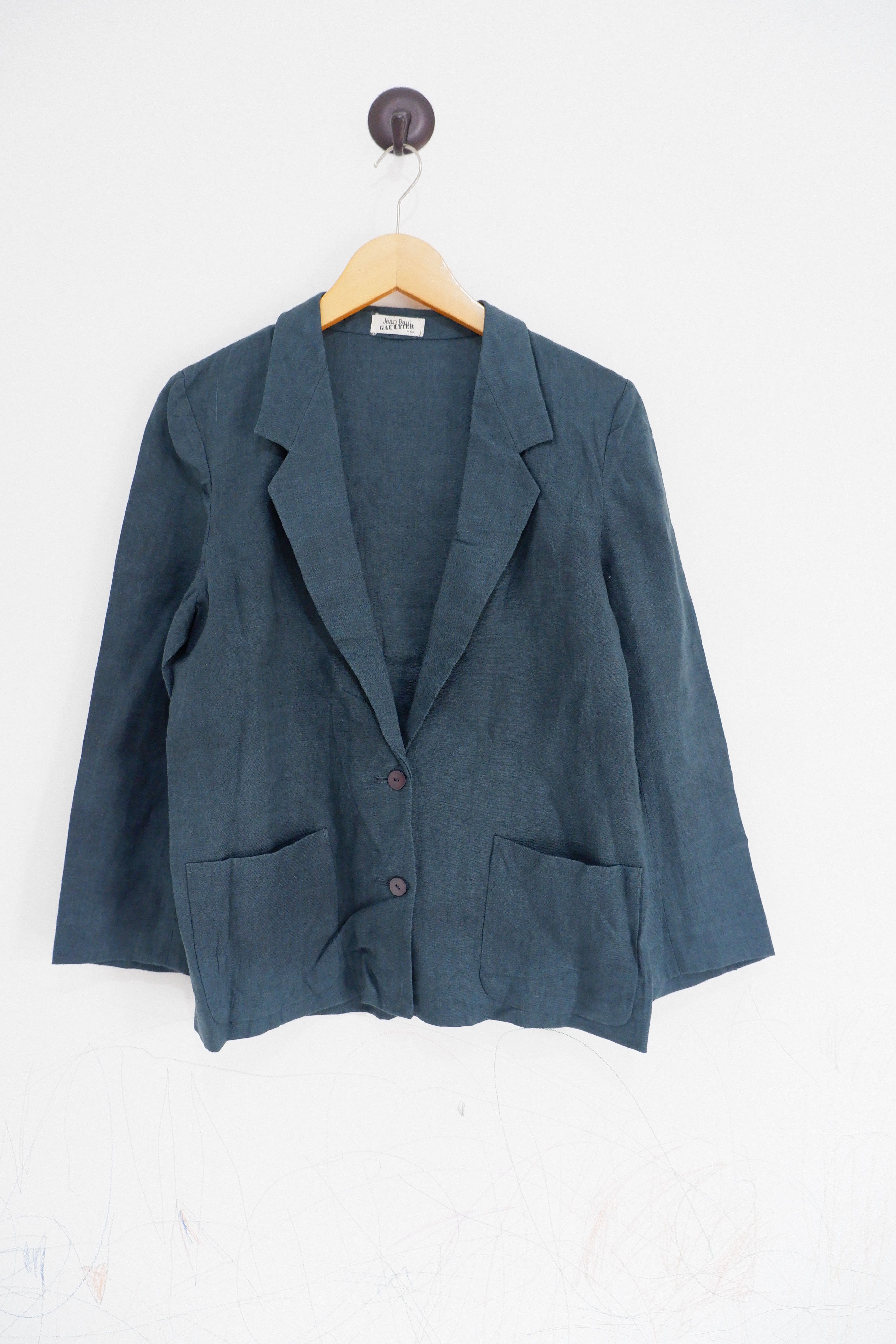 Jean Paul Gaultier Vintage 90s Jean Paul Gaultier Paris Linen Blazer Size M / US 6-8 / IT 42-44 - 1 Thumbnail