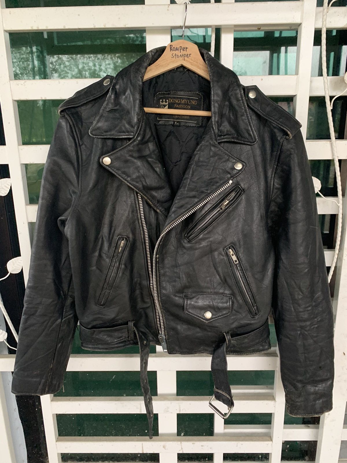 Japanese Brand ECHT Double Collar Leather Jacket Size US M / EU 48-50 / 2 - 3 Thumbnail