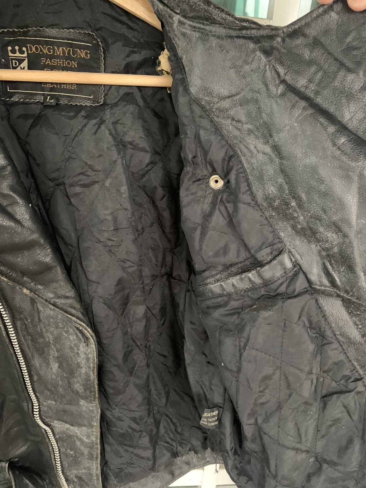 Japanese Brand ECHT Double Collar Leather Jacket Size US M / EU 48-50 / 2 - 14 Thumbnail