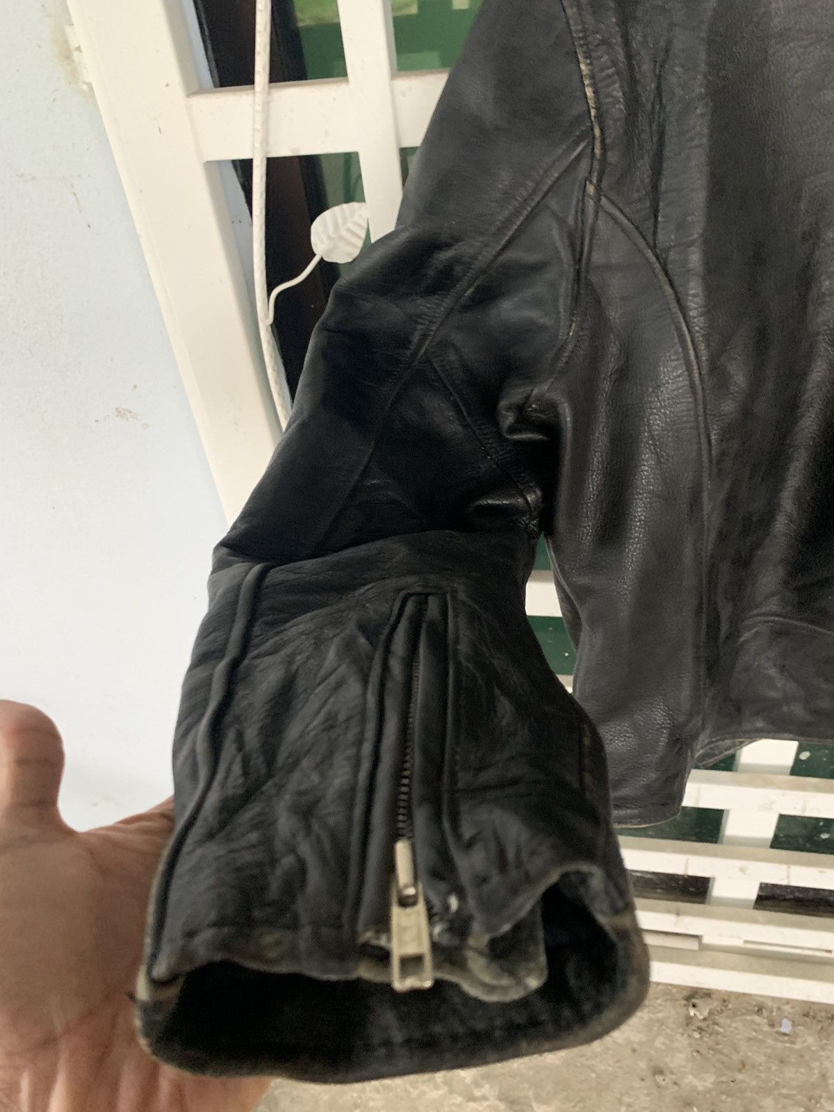 Japanese Brand ECHT Double Collar Leather Jacket Size US M / EU 48-50 / 2 - 7 Thumbnail