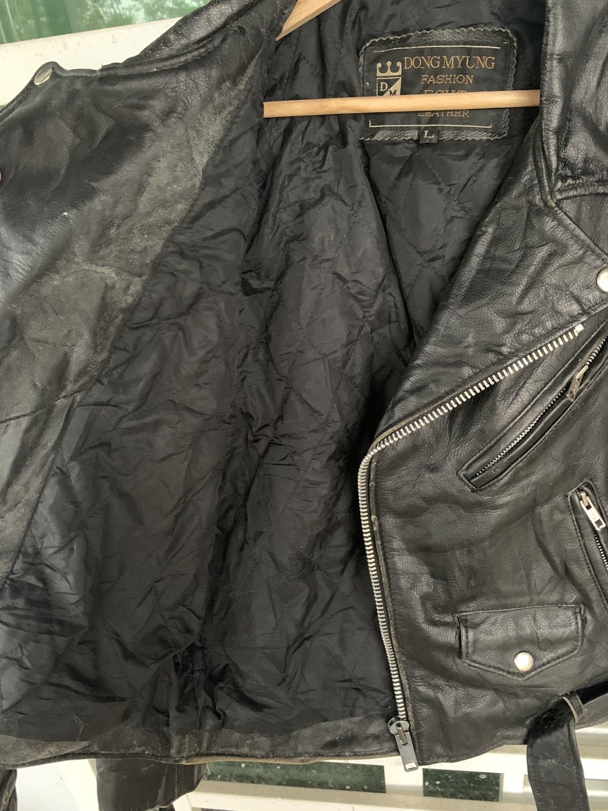 Japanese Brand ECHT Double Collar Leather Jacket Size US M / EU 48-50 / 2 - 13 Thumbnail