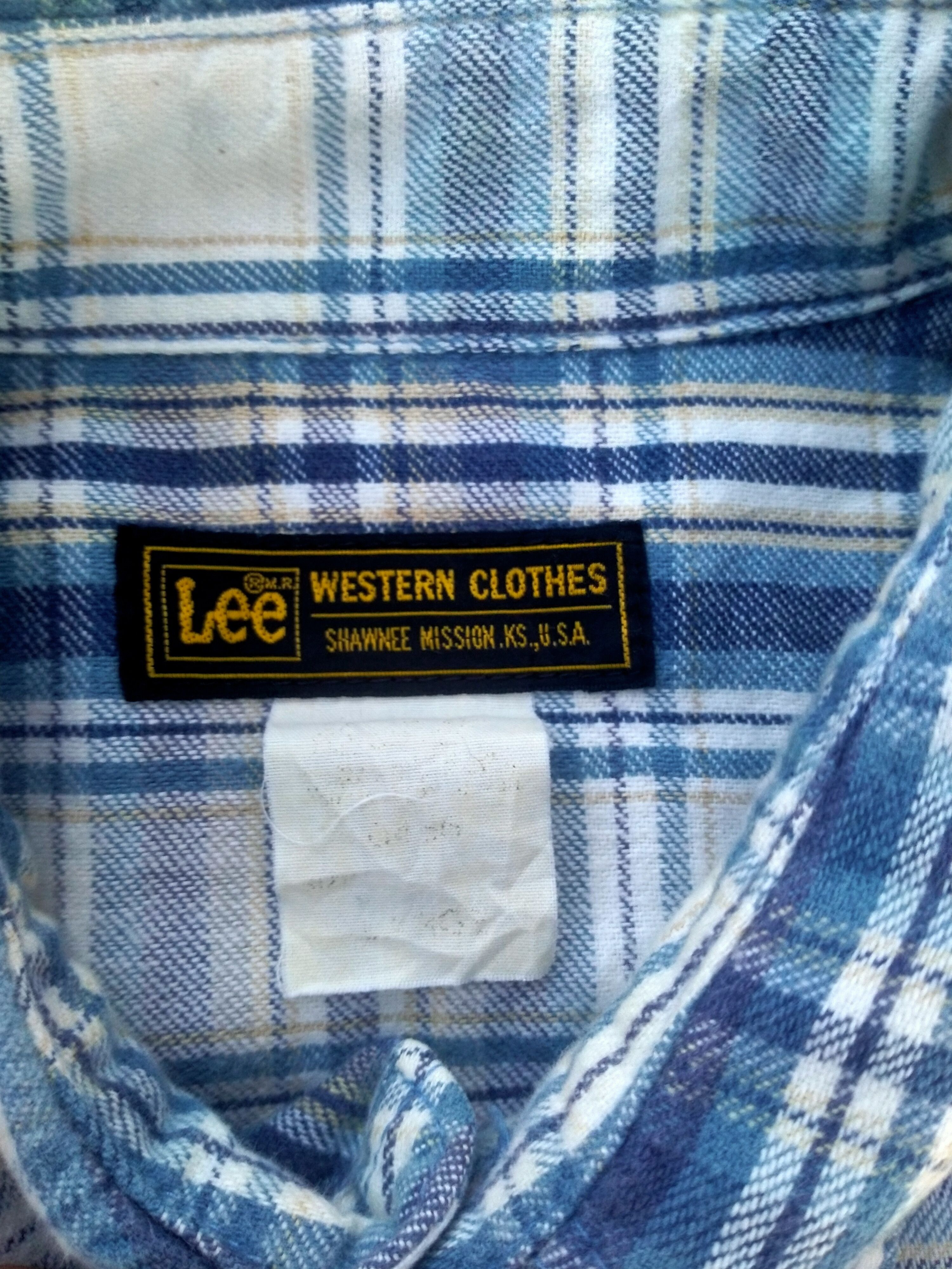 Flannel × Japanese Brand × Lee LEE WESTERN CLOTHES SNAP BUTTON UP SHIRT Size US L / EU 52-54 / 3 - 4 Thumbnail