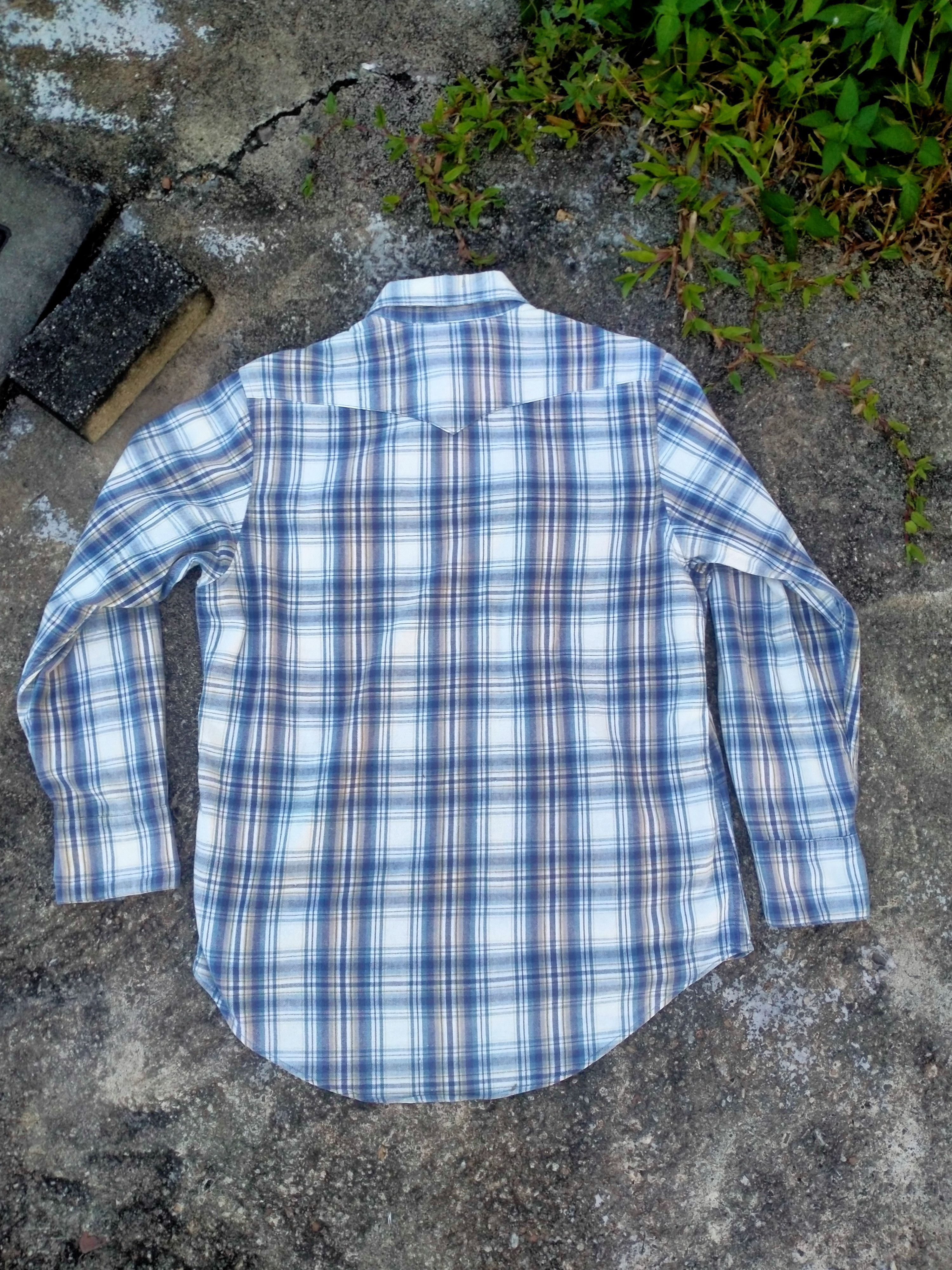 Flannel × Japanese Brand × Lee LEE WESTERN CLOTHES SNAP BUTTON UP SHIRT Size US L / EU 52-54 / 3 - 10 Thumbnail