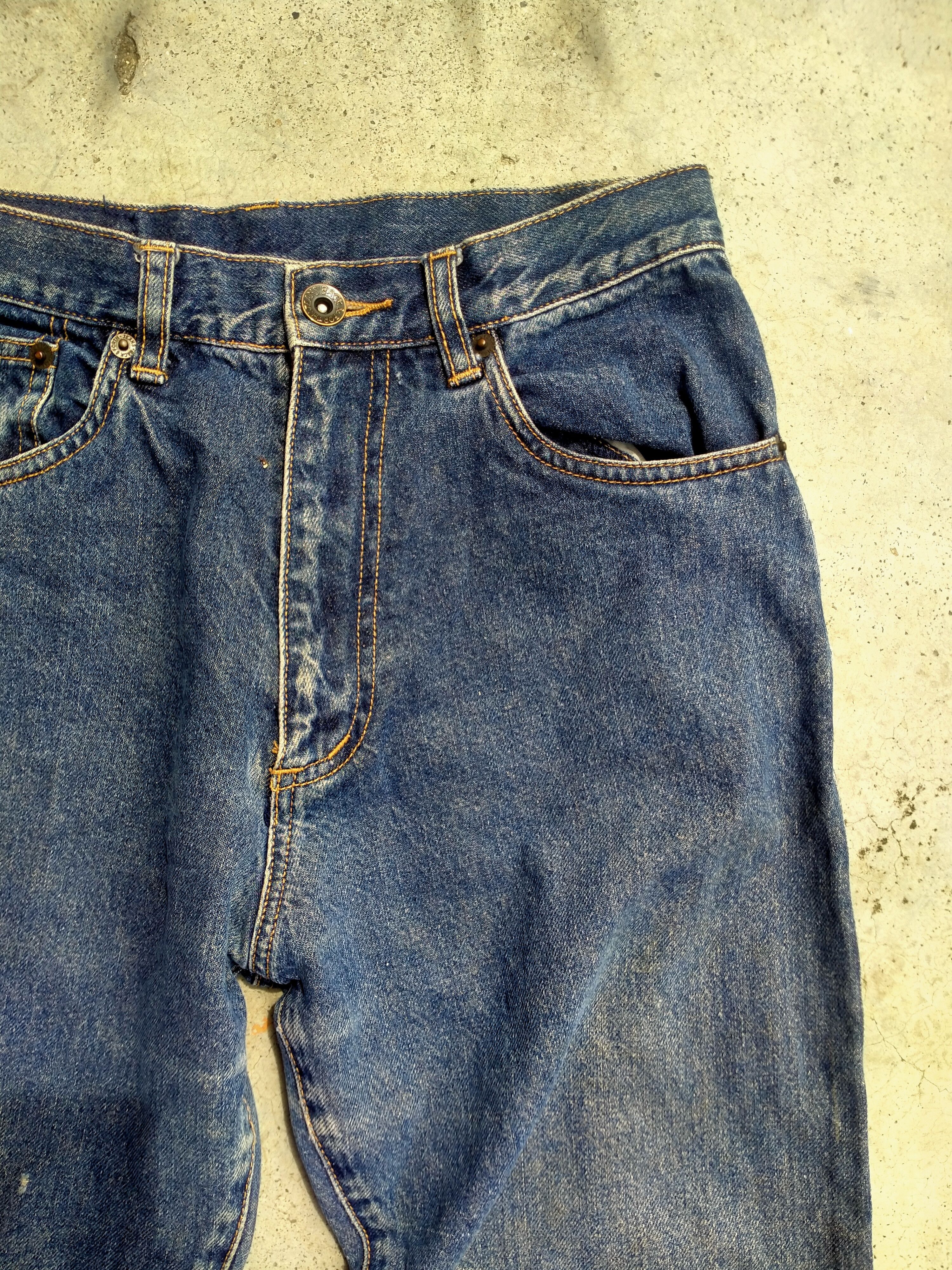Japanese Brand DISTRESSED BACK&FORTH PLAY CHESS SELVEDGE DENIM Size US 26 / EU 42 - 2 Thumbnail