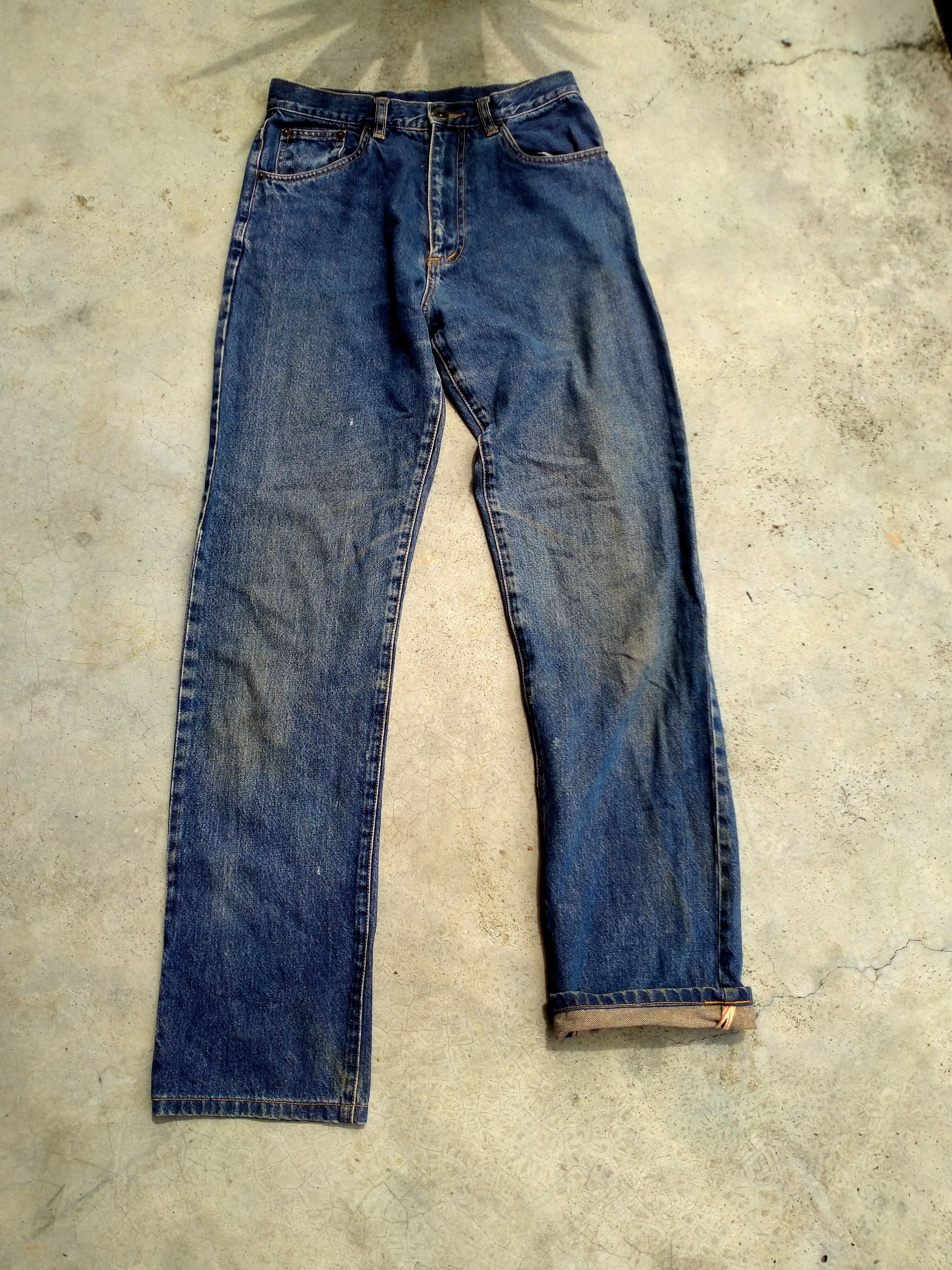 Japanese Brand DISTRESSED BACK&FORTH PLAY CHESS SELVEDGE DENIM Size US 26 / EU 42 - 1 Thumbnail