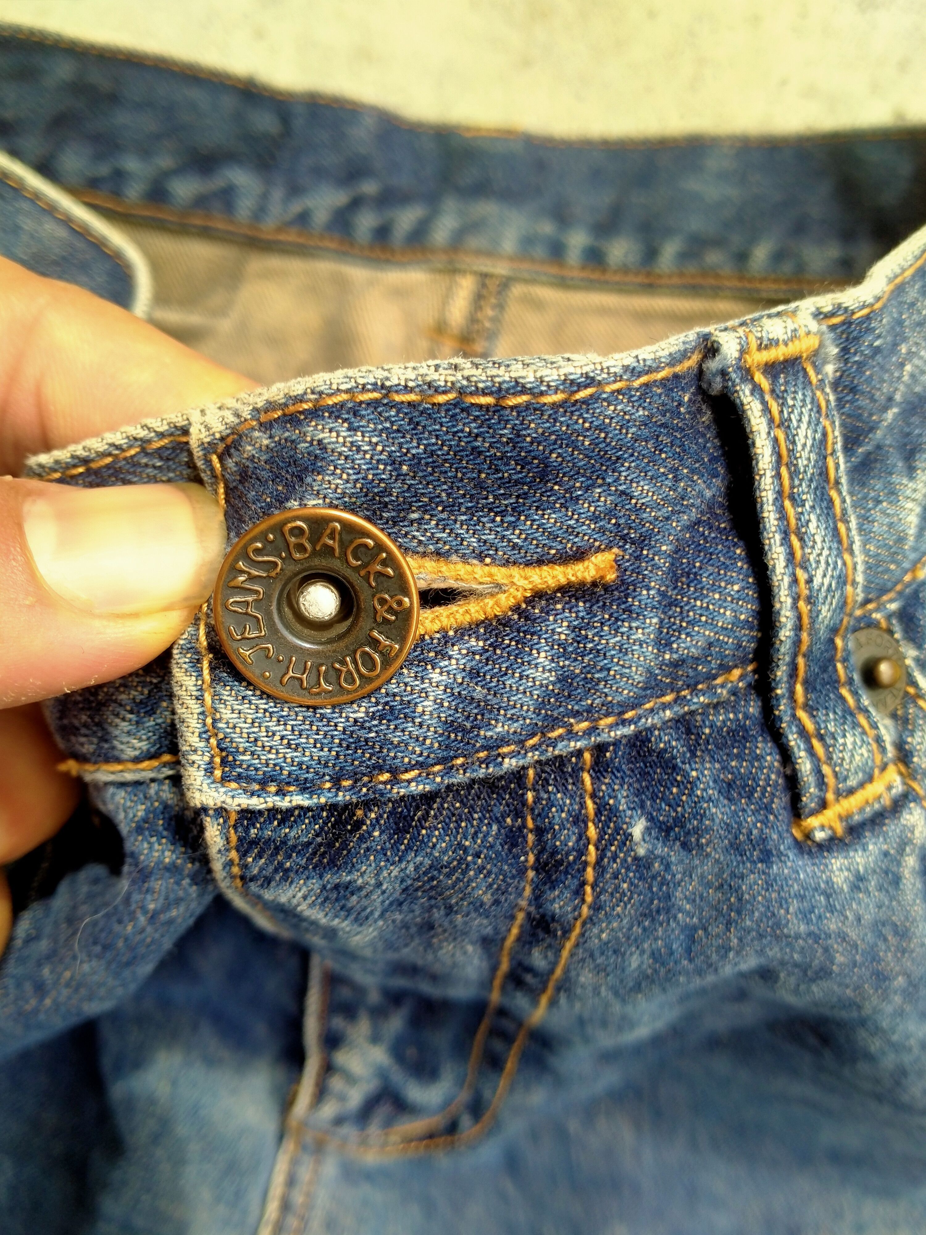 Japanese Brand DISTRESSED BACK&FORTH PLAY CHESS SELVEDGE DENIM Size US 26 / EU 42 - 3 Thumbnail