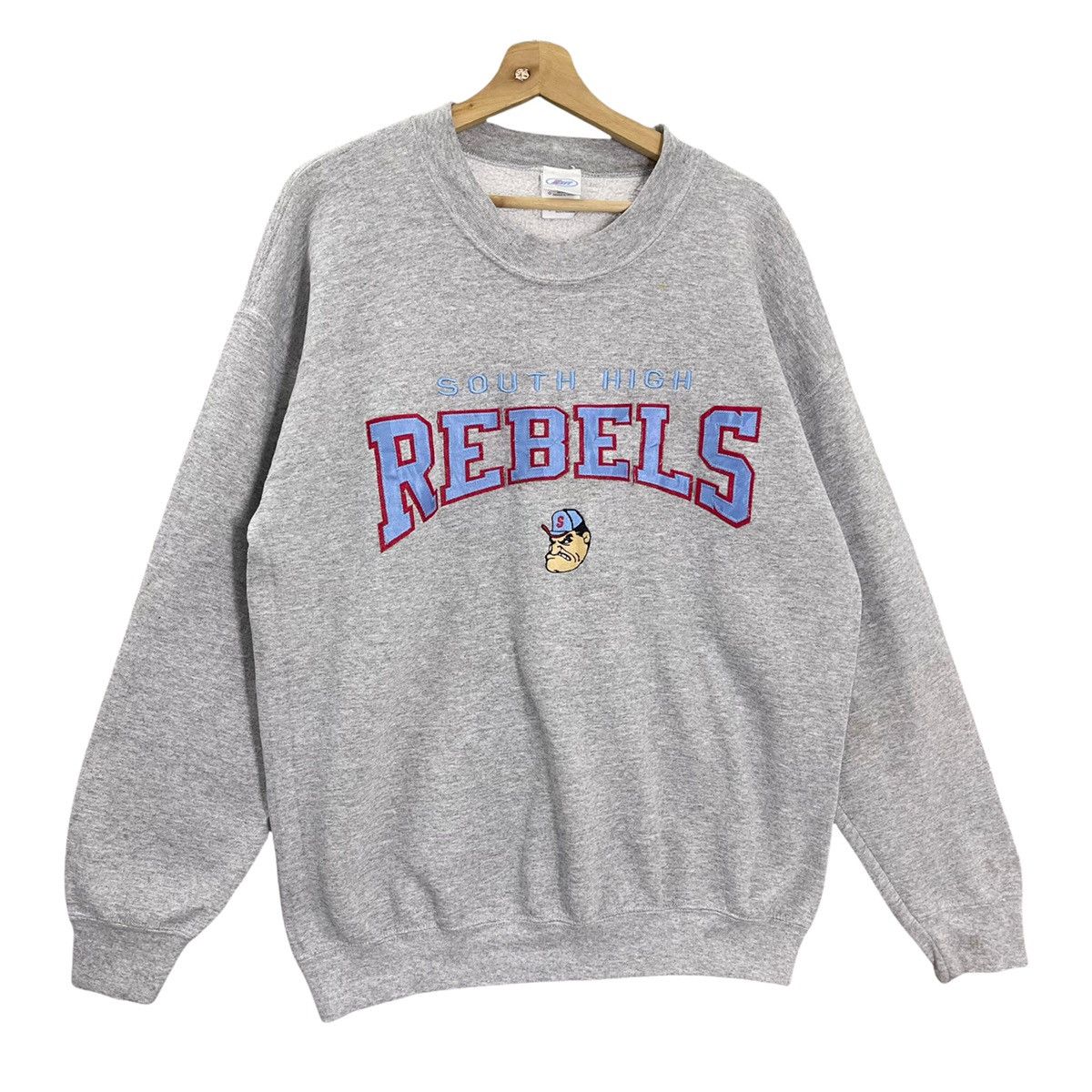 Japanese Brand Vintage 90s South High Rebels Crewneck Sweatshirt Size L Size US L / EU 52-54 / 3 - 2 Thumbnail