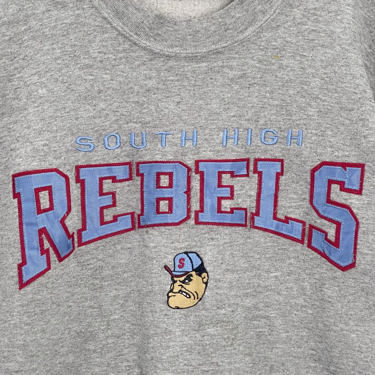 Japanese Brand Vintage 90s South High Rebels Crewneck Sweatshirt Size L Size US L / EU 52-54 / 3 - 5 Thumbnail