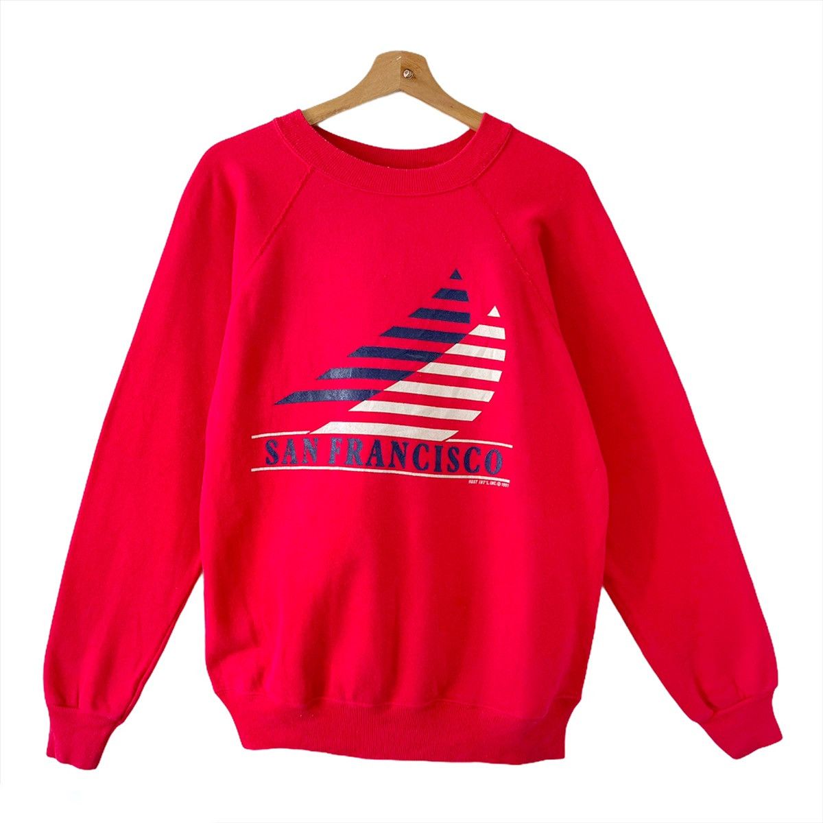 Vintage Vintage 90’s San Fracisco Crewneck Sweatshirt Size M Size US M / EU 48-50 / 2 - 1 Thumbnail