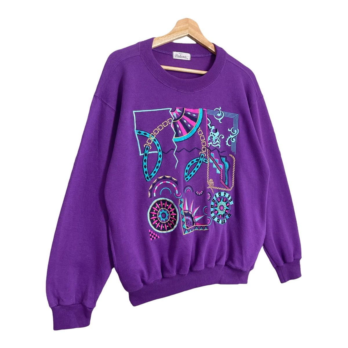 Other 90s Designer Royal Padova Crewneck Sweatshirt Size M Size US M / EU 48-50 / 2 - 2 Thumbnail