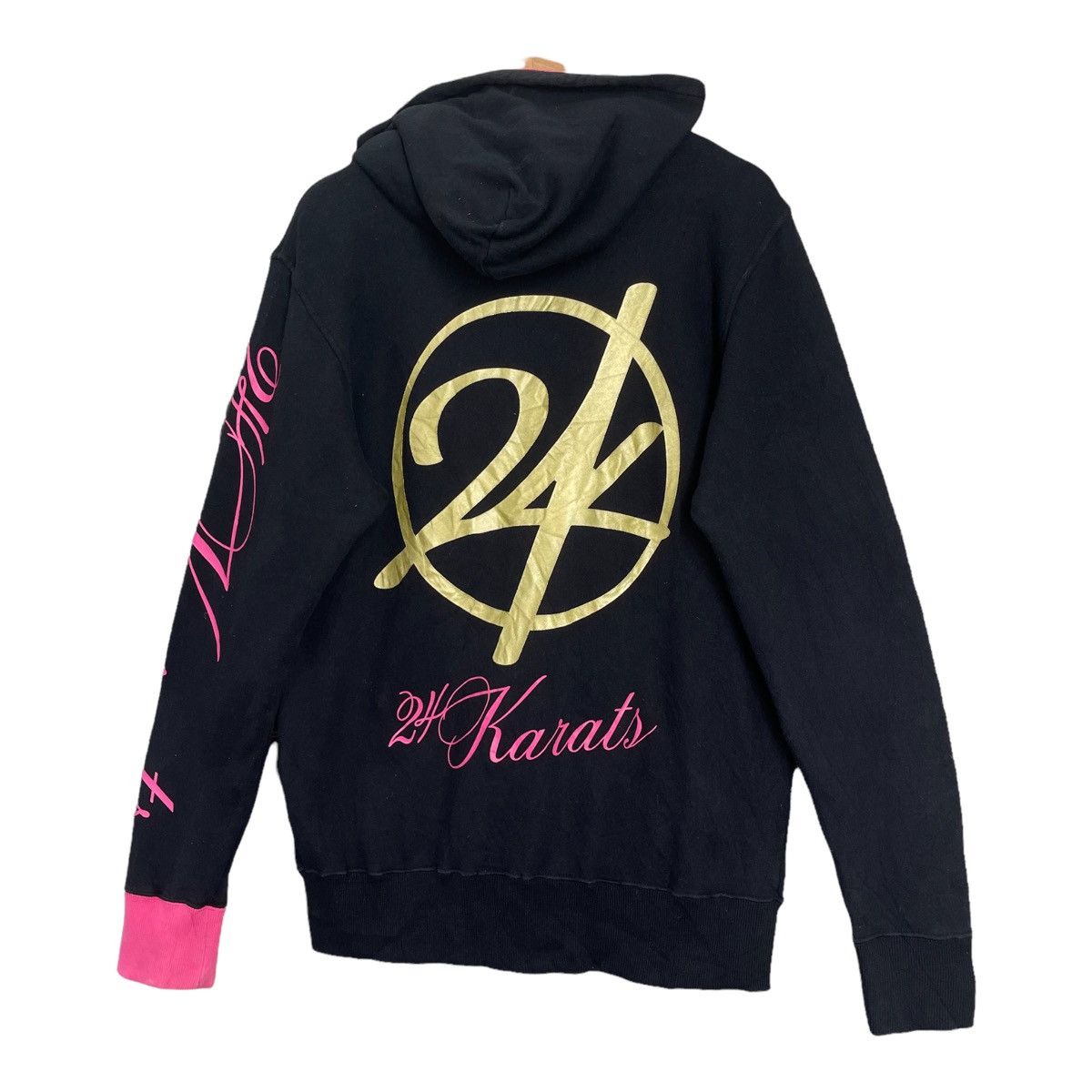 Japanese Brand 24karats Big Logo Zipper Hoodies Size M Size US M / EU 48-50 / 2 - 3 Thumbnail