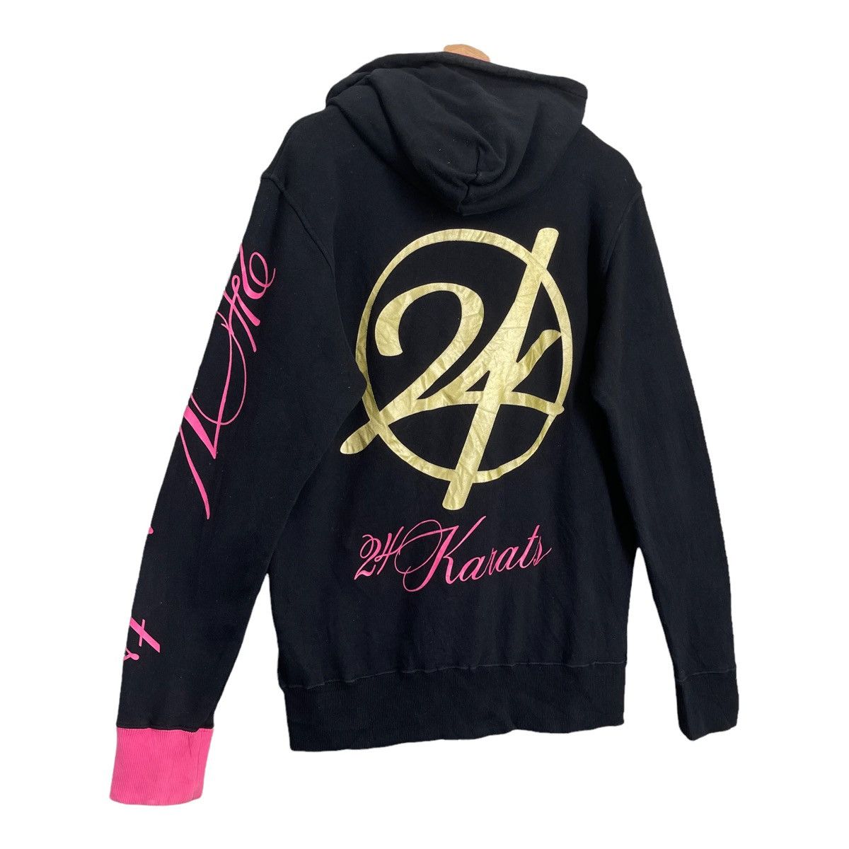 Japanese Brand 24karats Big Logo Zipper Hoodies Size M Size US M / EU 48-50 / 2 - 2 Thumbnail