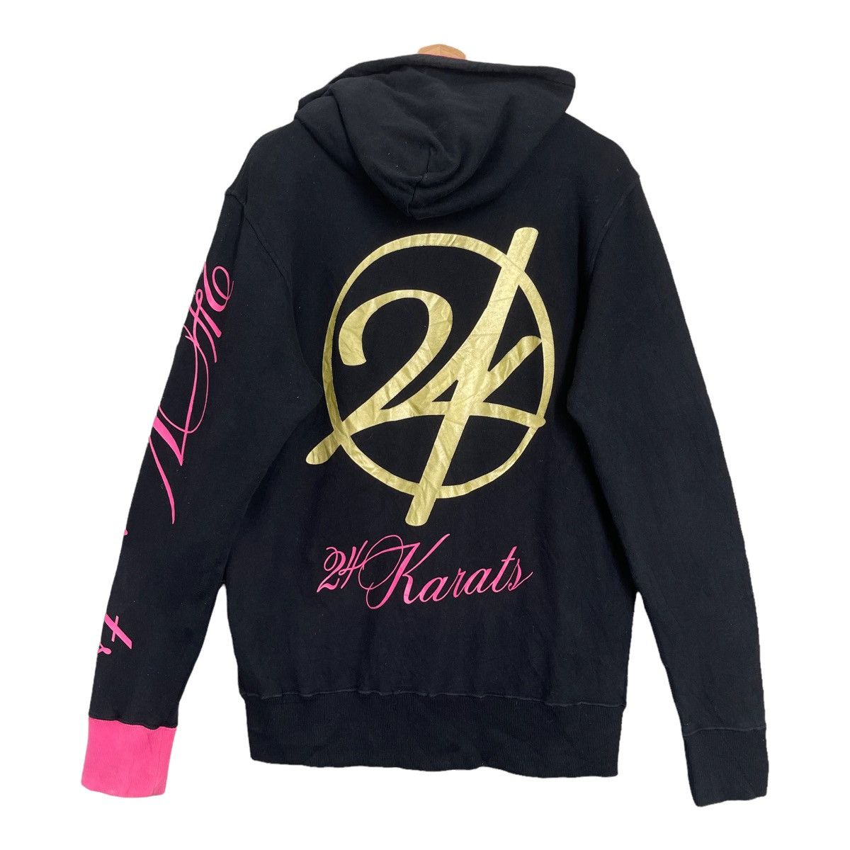 Japanese Brand 24karats Big Logo Zipper Hoodies Size M Size US M / EU 48-50 / 2 - 1 Thumbnail