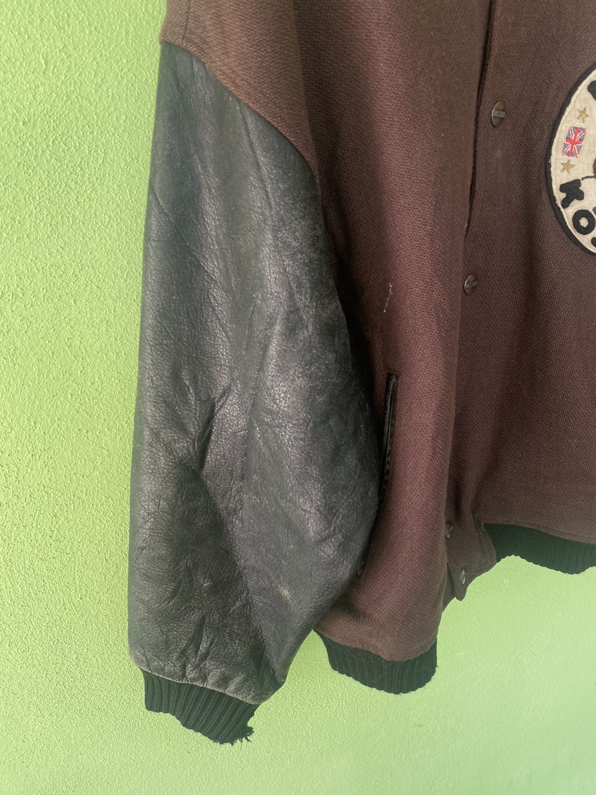 Beauty Beast VINTAGE MICHIKO KOSHINO LONDON LEATHER VARSITY JACKET Size US L / EU 52-54 / 3 - 5 Thumbnail