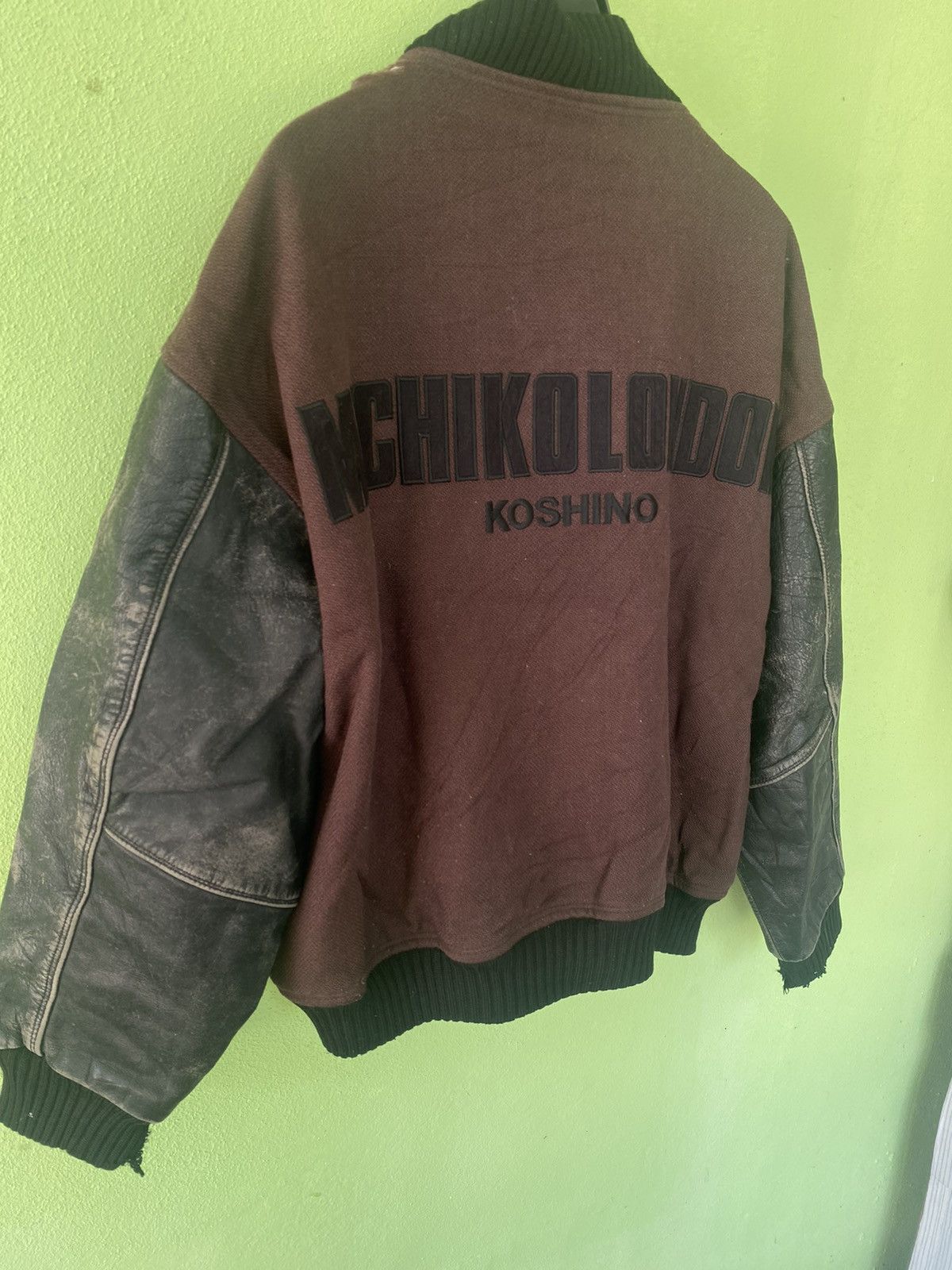 Beauty Beast VINTAGE MICHIKO KOSHINO LONDON LEATHER VARSITY JACKET Size US L / EU 52-54 / 3 - 13 Thumbnail