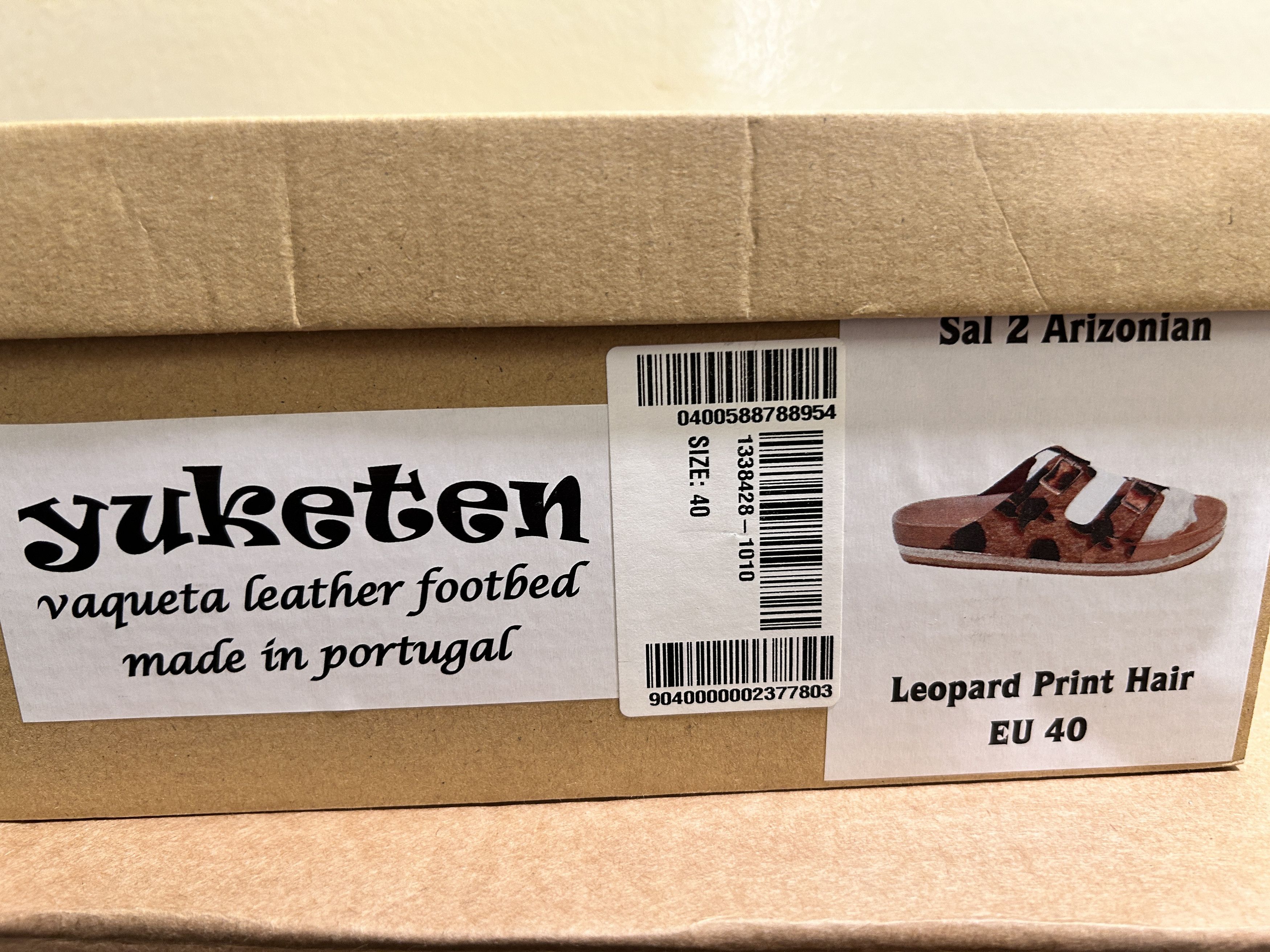 Yuketen YUKETEN Sal 2 Leopard-Print Calf-Hair Sandals Size US 7 / EU 40 - 6 Thumbnail
