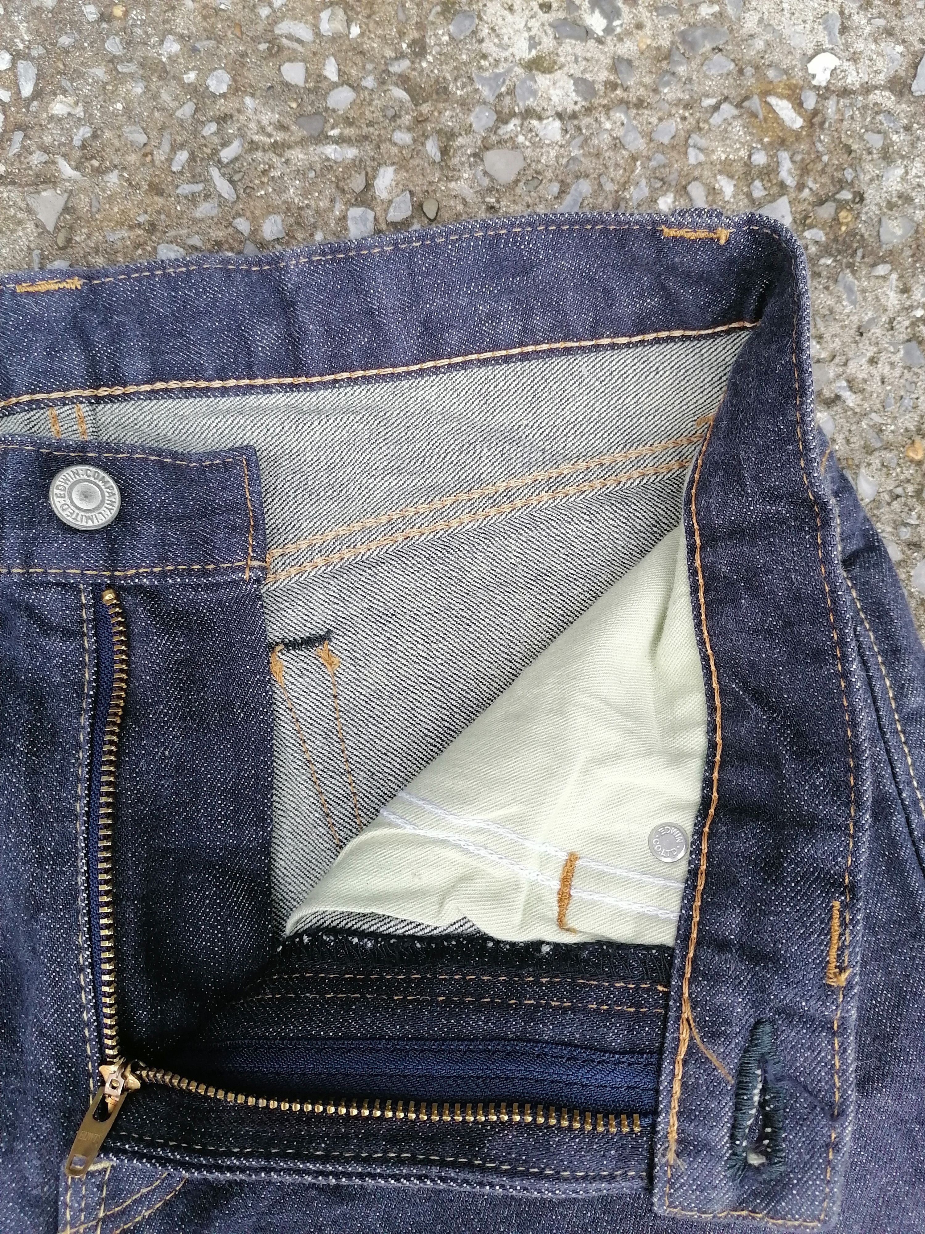 Edwin Edwin Selvedge Raw Japanese Jeans Size US 31 - 3 Thumbnail