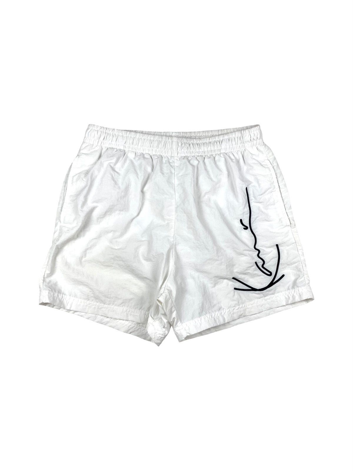 Karl Kani × Rap Tees Y2K Karl Kani Swim Shorts Embroidered Logo Hype Size US 31 - 1 Thumbnail