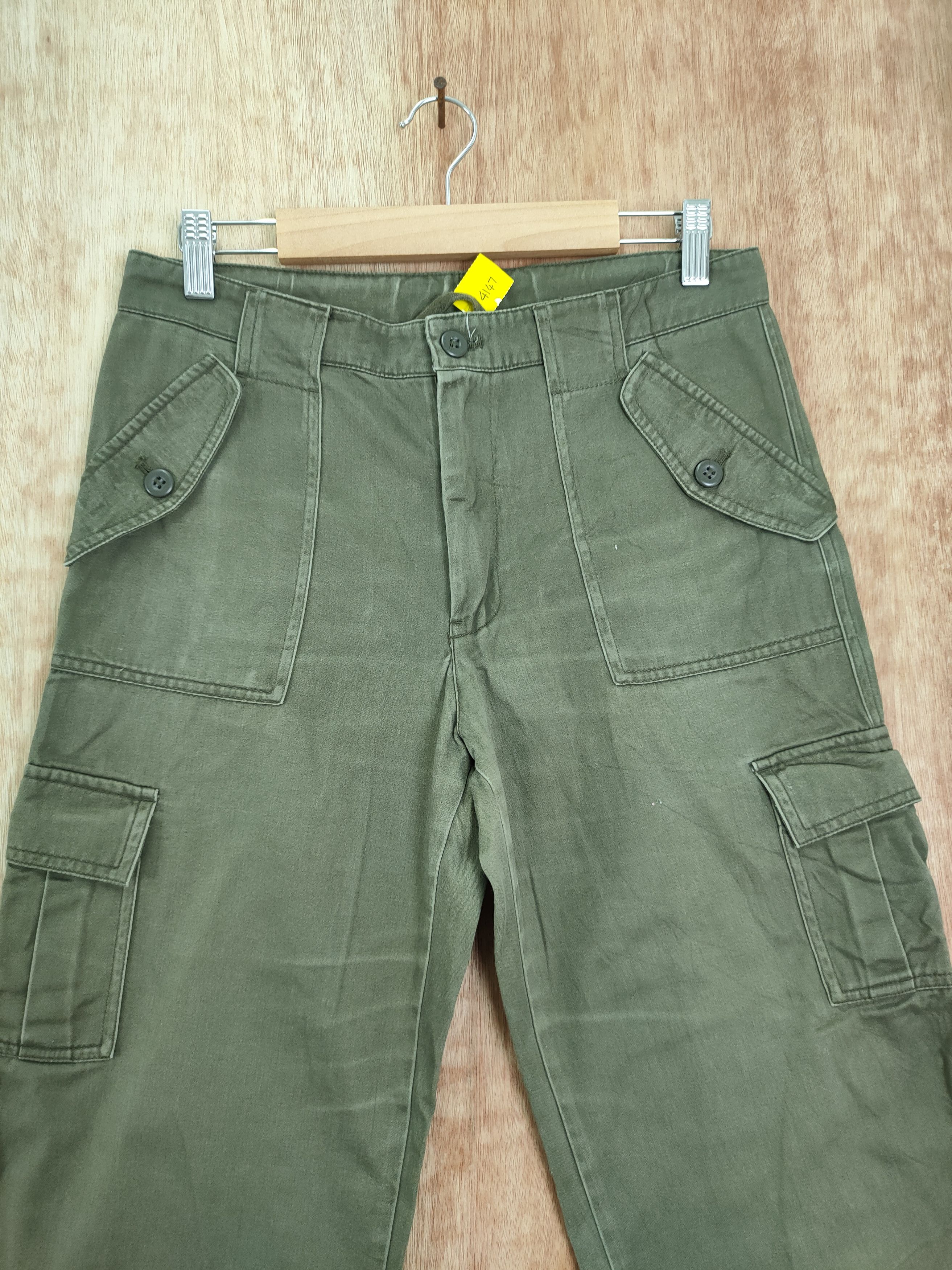 Japanese Brand × Uniqlo DL uniqlo japan green multipocket tactical cargo pants #4147 Size US 26 / EU 42 - 4 Thumbnail