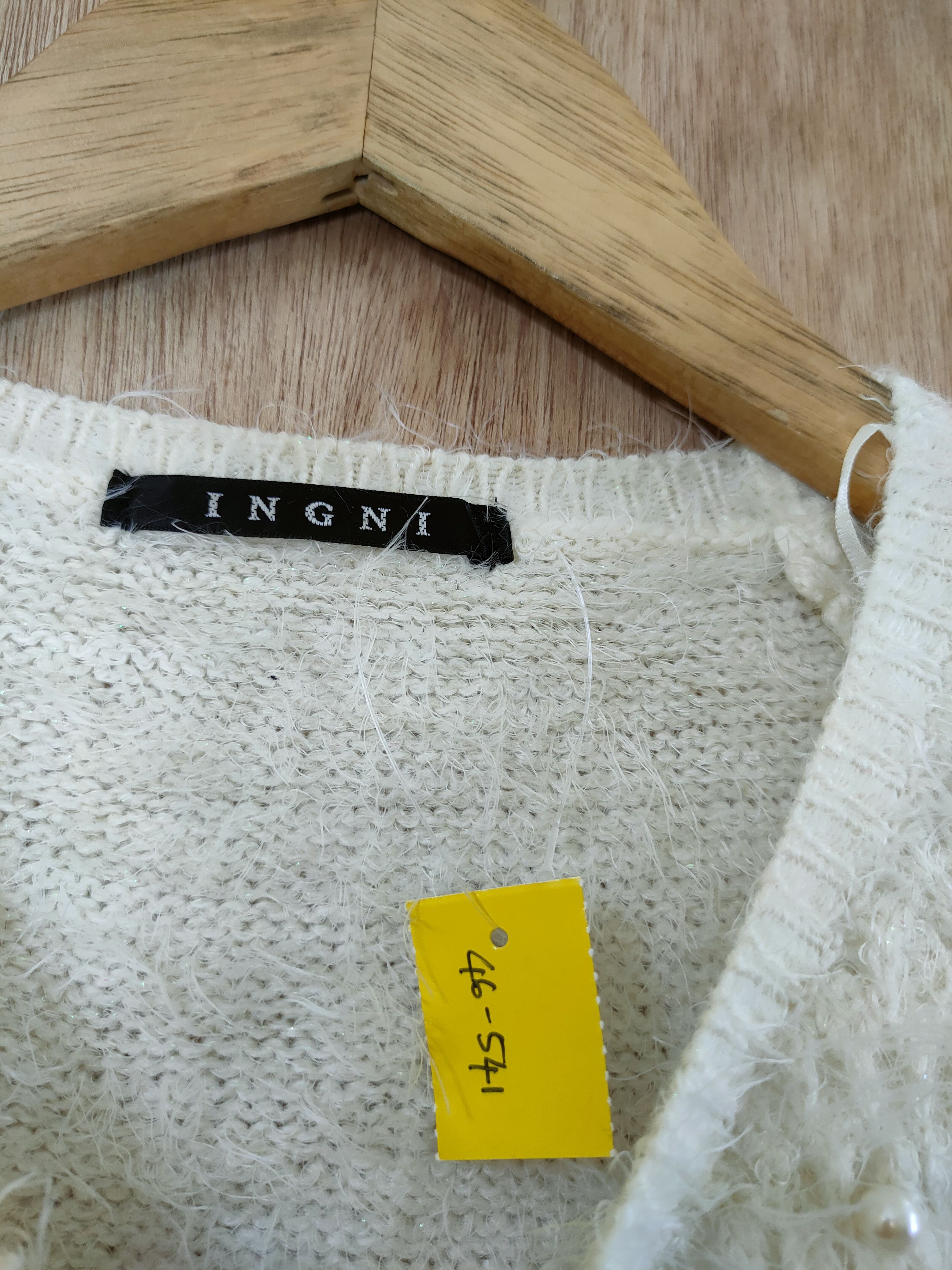 Aran Isles Knitwear × Japanese Brand IGNI JAPAN MOHAIR SOFT FUR SHAGGY KNITWEAR #46-544 Size XS / US 0-2 / IT 36-38 - 4 Thumbnail