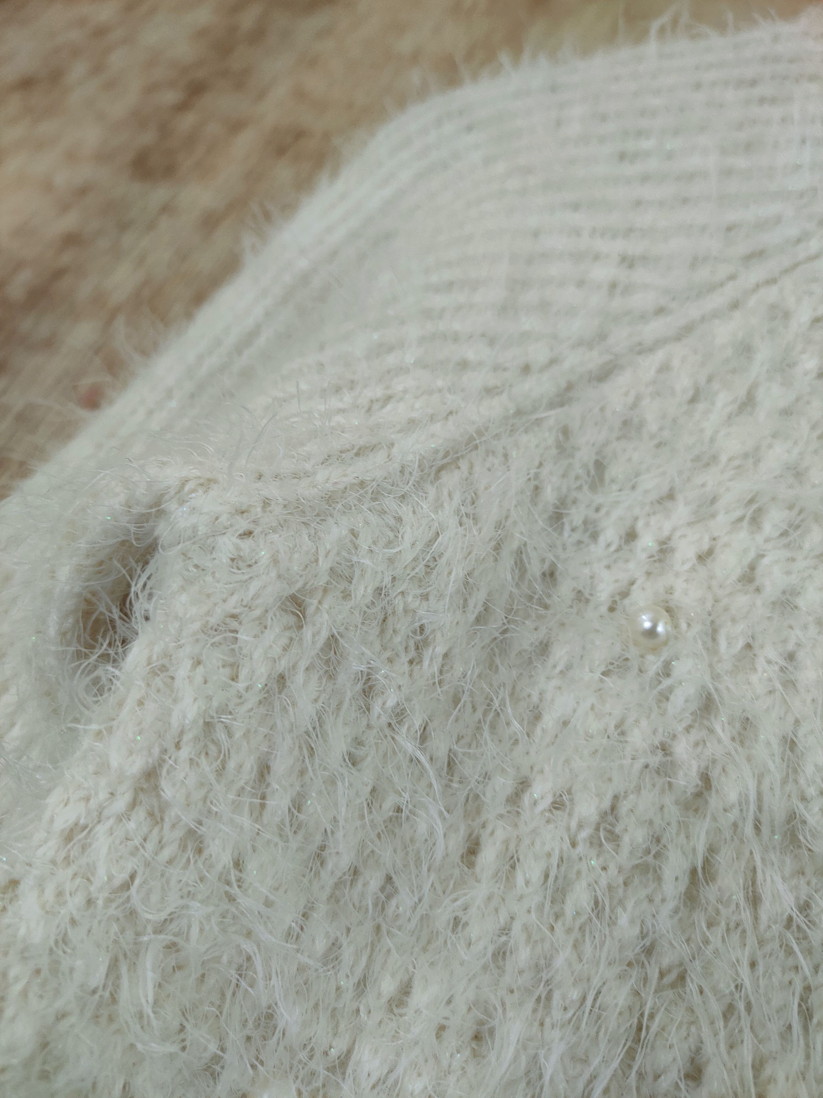 Aran Isles Knitwear × Japanese Brand IGNI JAPAN MOHAIR SOFT FUR SHAGGY KNITWEAR #46-544 Size XS / US 0-2 / IT 36-38 - 6 Thumbnail