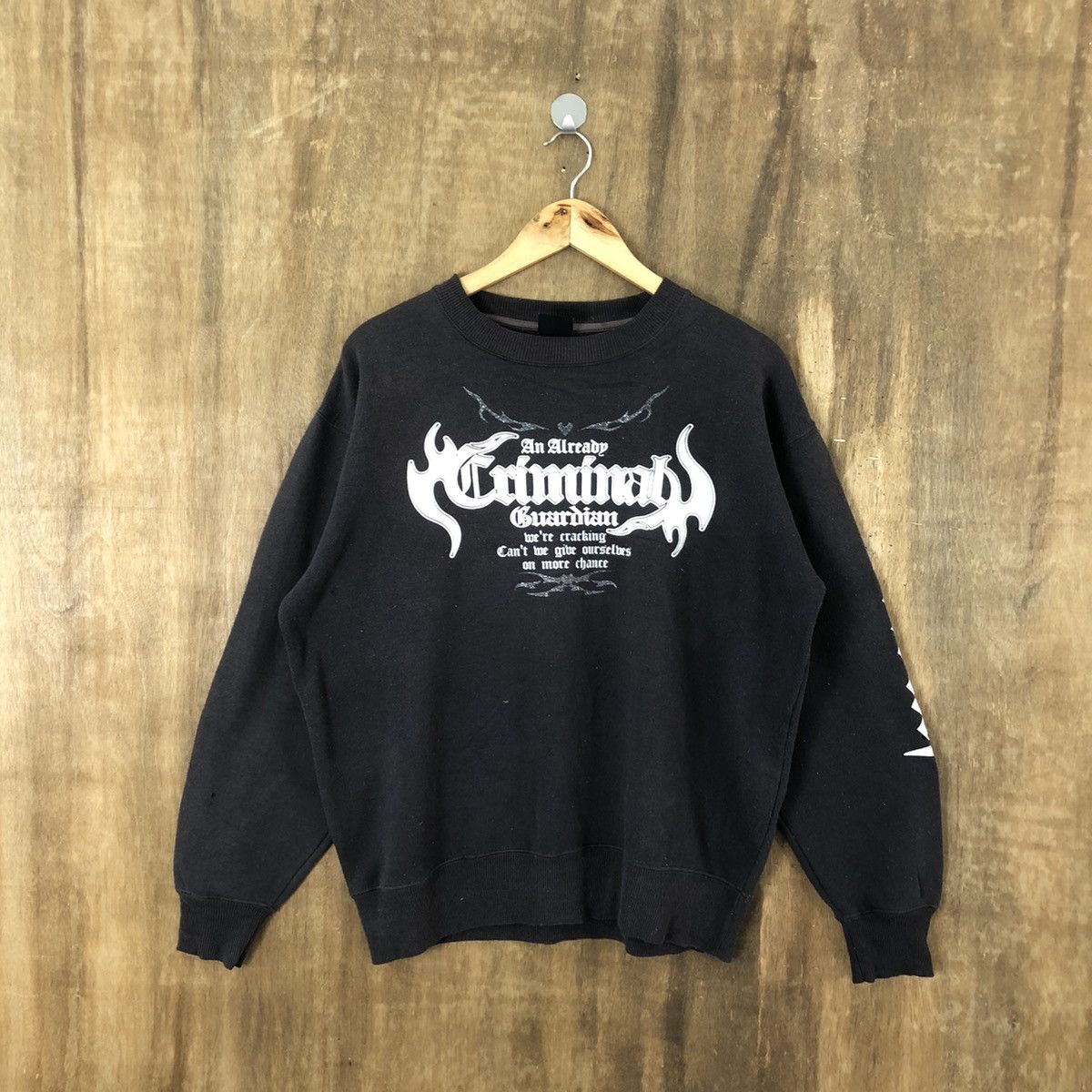 Japanese Brand Beaumere Faded Dark Blue Sweatshirt Size US L / EU 52-54 / 3 - 3 Thumbnail